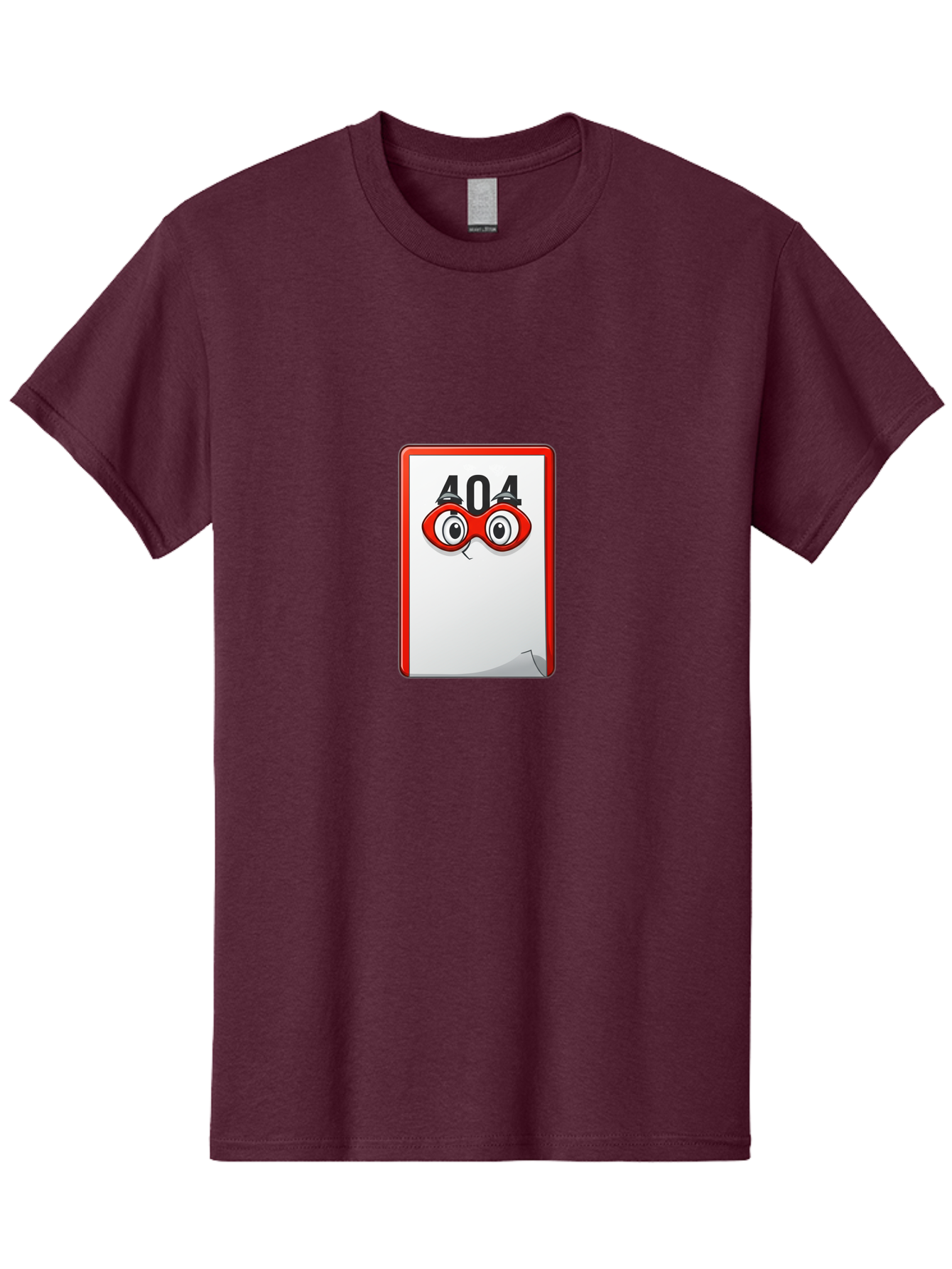 404-Error-Page-1 Men'S Graphic Tee, 100% Cotton, Comfortable Casual Summer Wear, Machine Washable, Error Page Not Found, 404 Error, Web Page Error, Page Not Found, Cartoon Illustration, Red Glasses, Website Error, Web Development Baa088 21