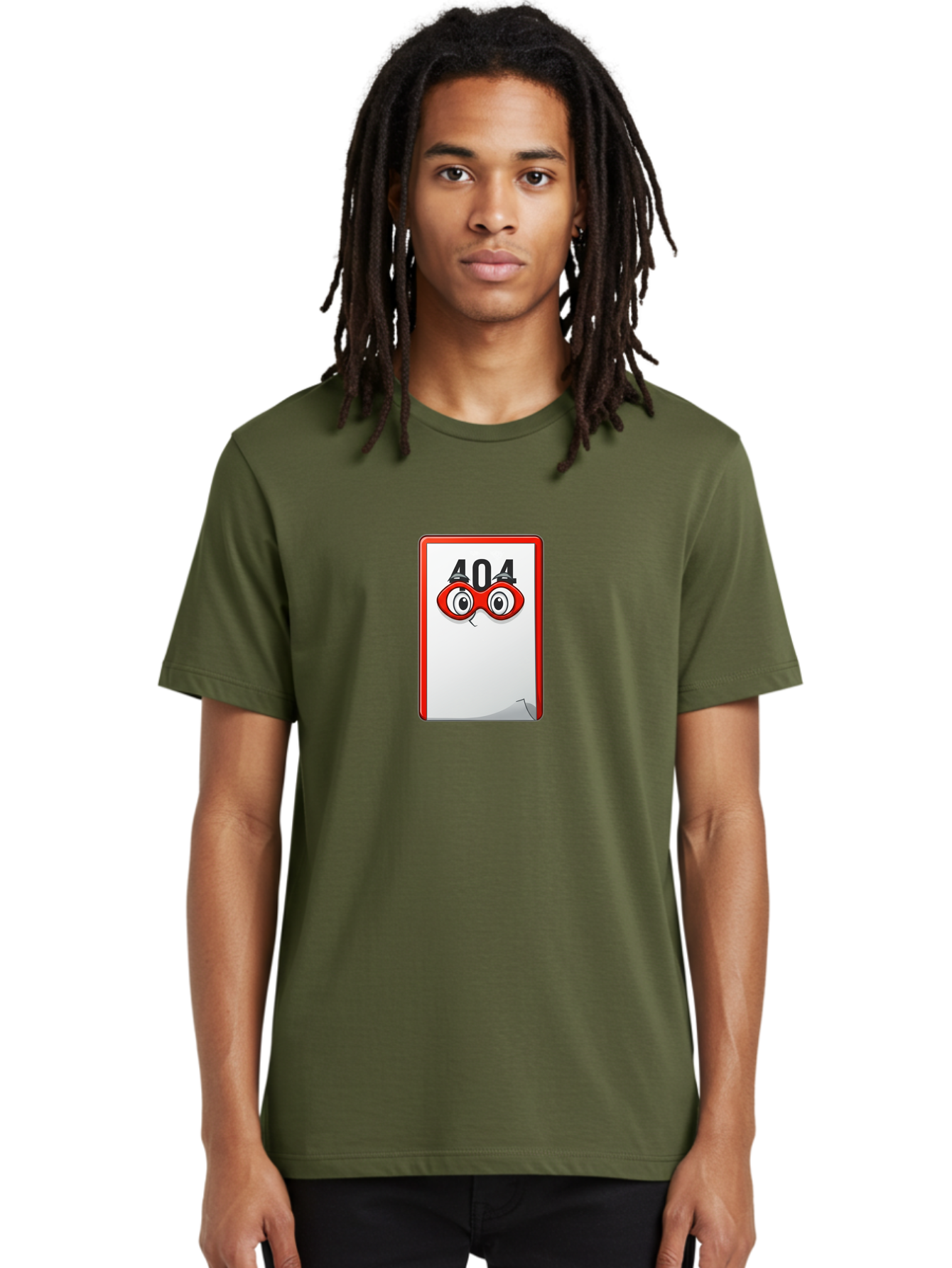 404-Error-Page-1 Men'S Graphic Tee, 100% Cotton, Comfortable Casual Summer Wear, Machine Washable, Error Page Not Found, 404 Error, Web Page Error, Page Not Found, Cartoon Illustration, Red Glasses, Website Error, Web Development Baa088 28