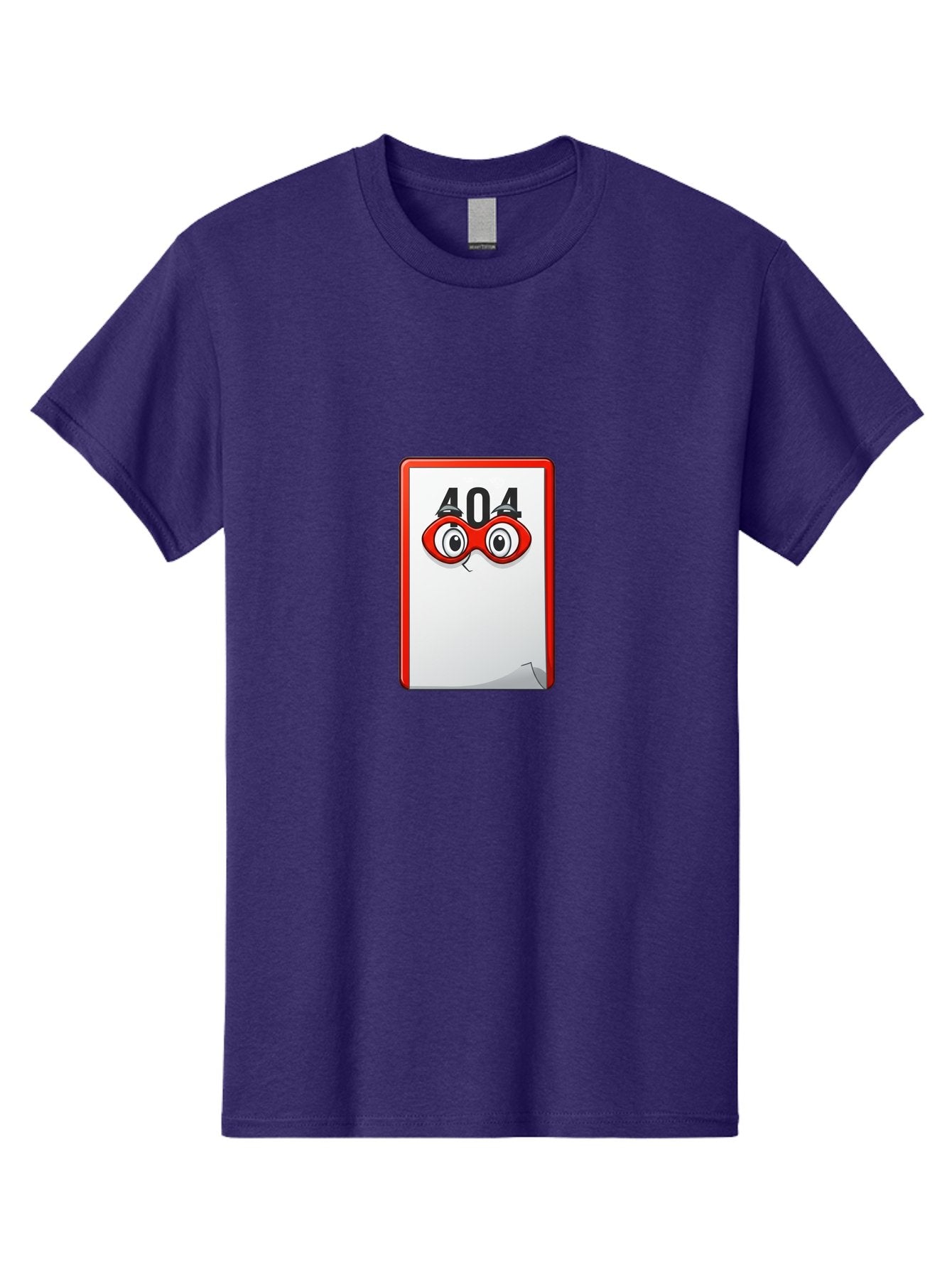 404-Error-Page-1 Men'S Graphic Tee, 100% Cotton, Comfortable Casual Summer Wear, Machine Washable, Error Page Not Found, 404 Error, Web Page Error, Page Not Found, Cartoon Illustration, Red Glasses, Website Error, Web Development Baa088 7