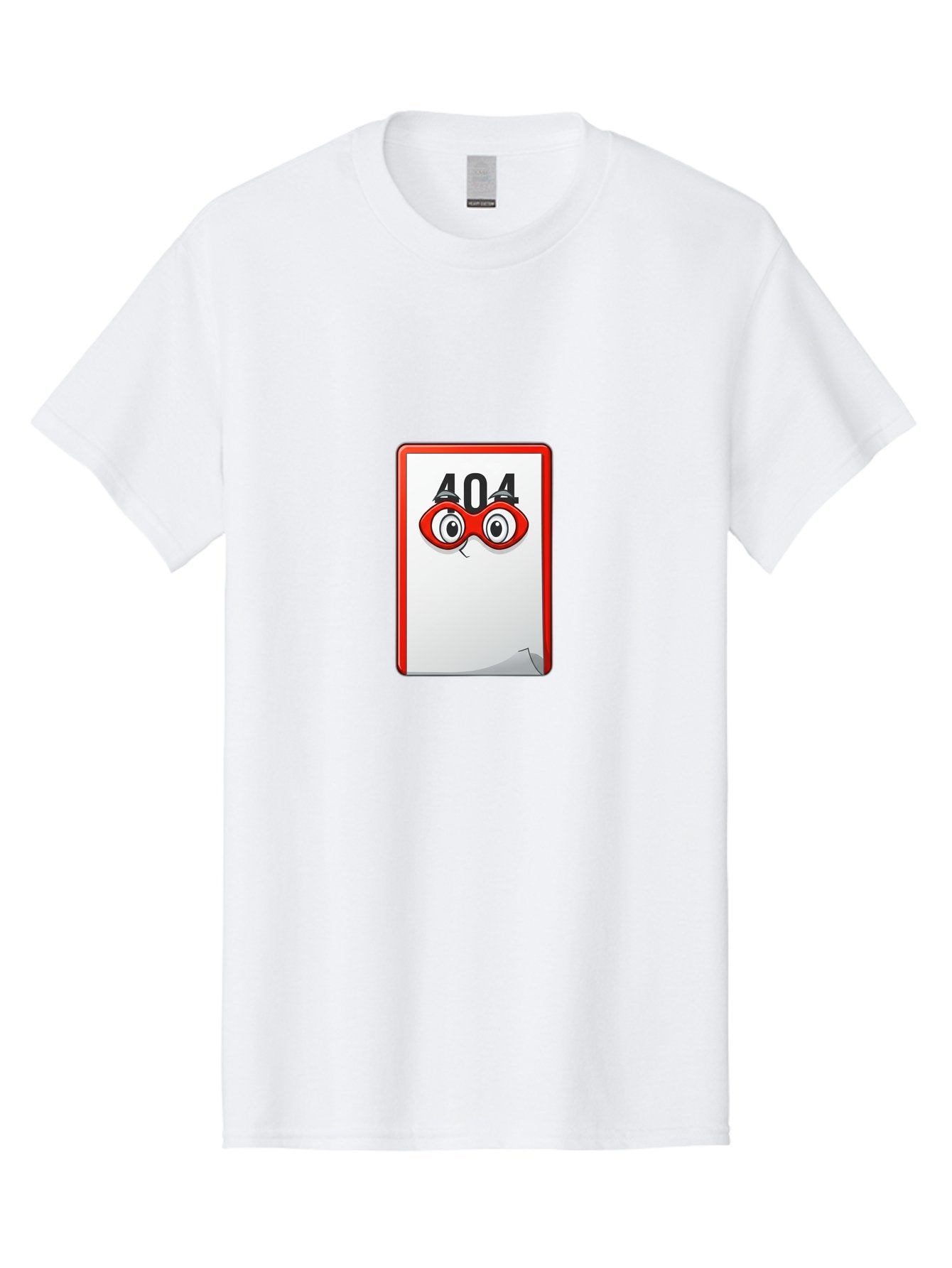 404-Error-Page-1 Men'S Graphic Tee, 100% Cotton, Comfortable Casual Summer Wear, Machine Washable, Error Page Not Found, 404 Error, Web Page Error, Page Not Found, Cartoon Illustration, Red Glasses, Website Error, Web Development Baa088 4