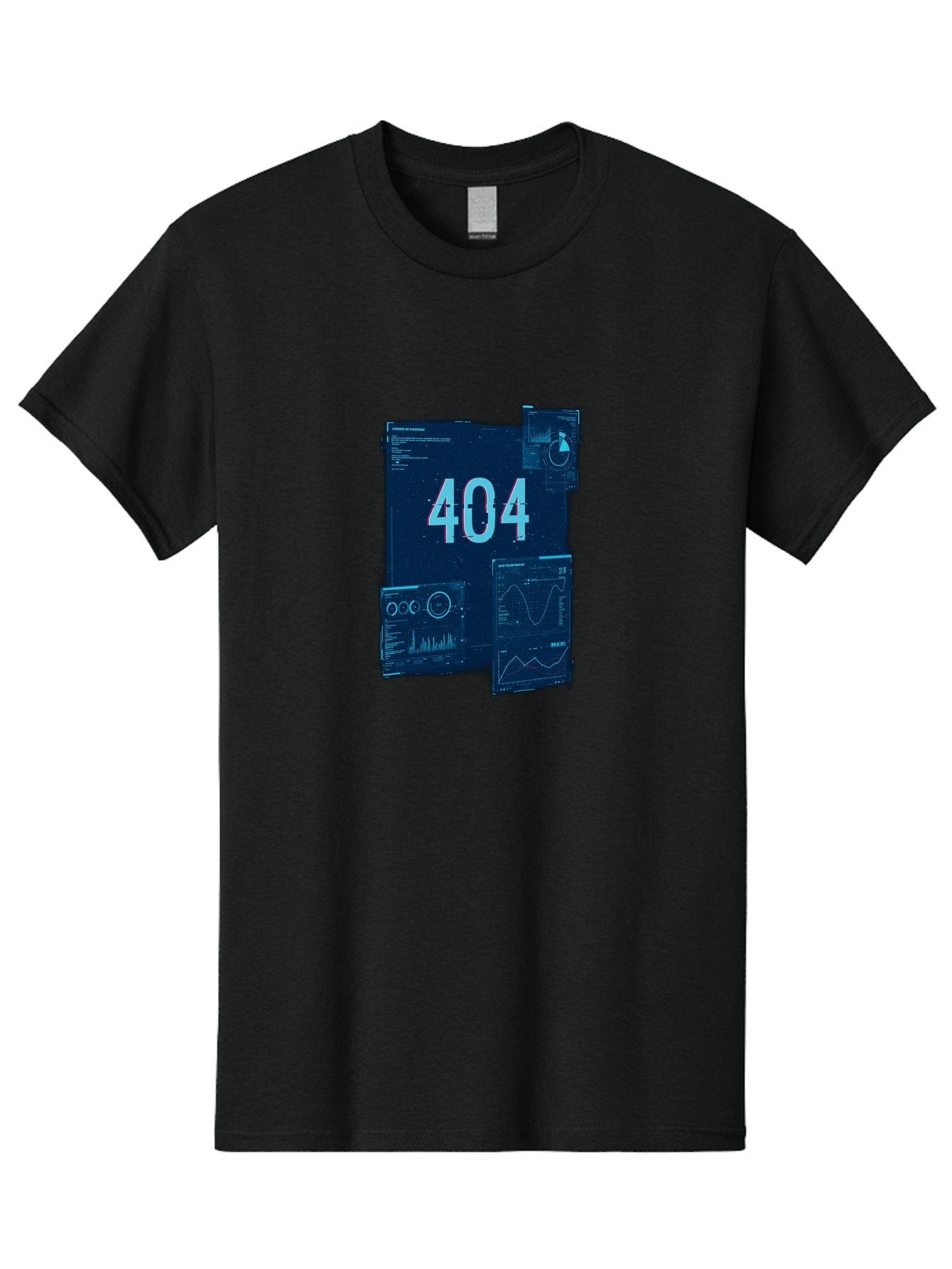 404-Error-Page Men'S Graphic Tee, 100% Cotton, Comfortable Casual Summer Wear, Machine Washable, 404 Error Page, Page Not Found, Digital Glitch, Cyberpunk Style, Futuristic Design, Error Message, Broken Link, Techno Aesthetic, Baa089 13