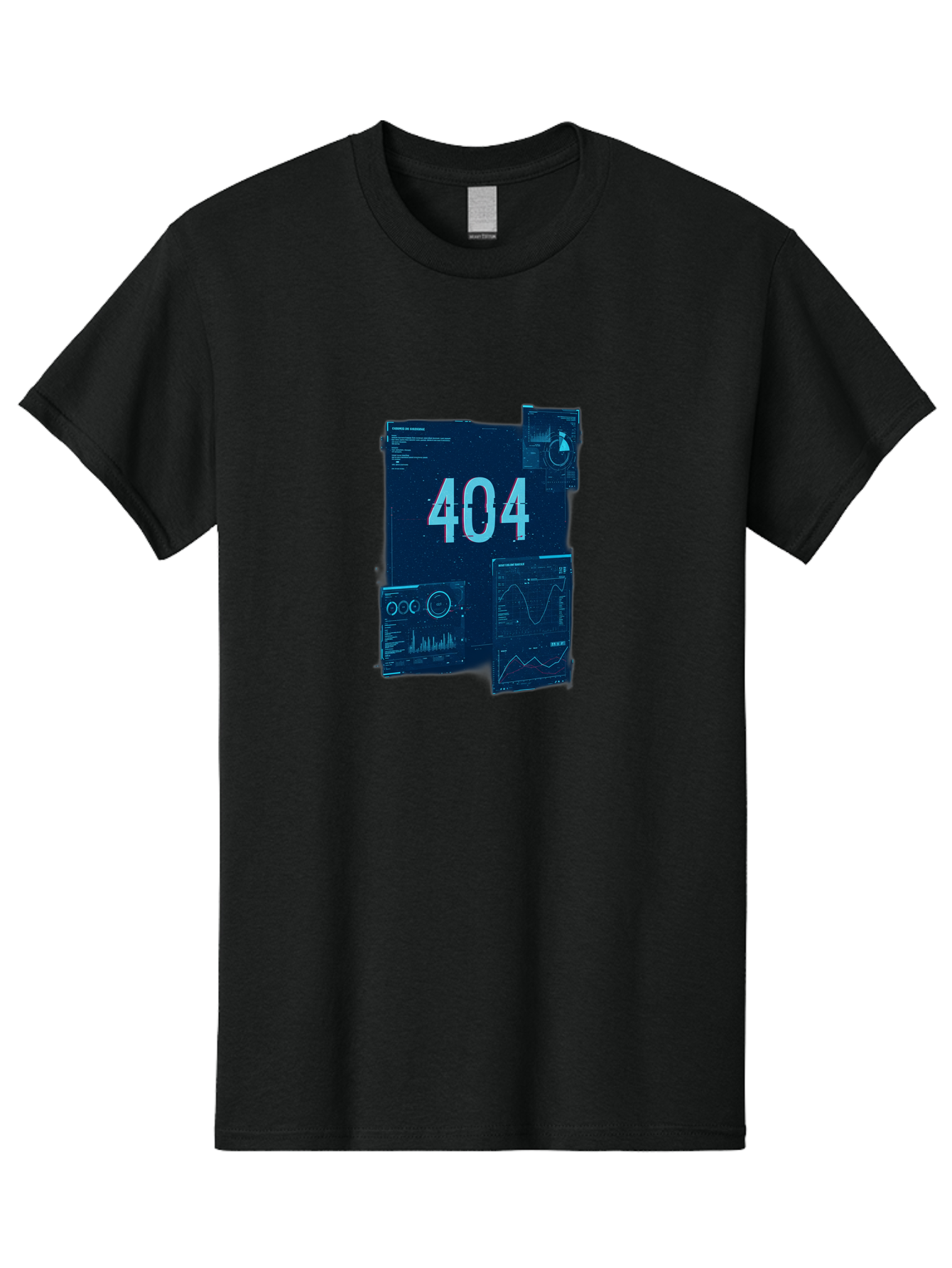 404-Error-Page Men'S Graphic Tee, 100% Cotton, Comfortable Casual Summer Wear, Machine Washable, 404 Error Page, Page Not Found, Digital Glitch, Cyberpunk Style, Futuristic Design, Error Message, Broken Link, Techno Aesthetic, Baa089 29