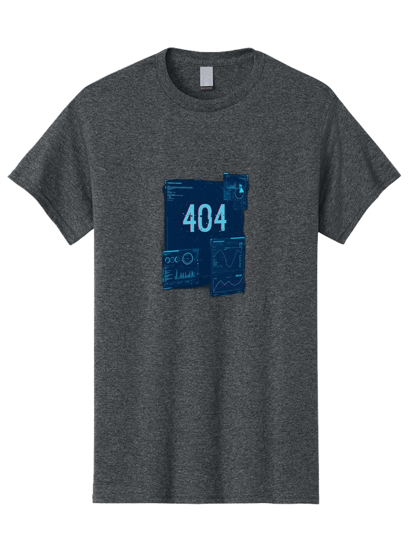 404-Error-Page Men'S Graphic Tee, 100% Cotton, Comfortable Casual Summer Wear, Machine Washable, 404 Error Page, Page Not Found, Digital Glitch, Cyberpunk Style, Futuristic Design, Error Message, Broken Link, Techno Aesthetic, Baa089 10