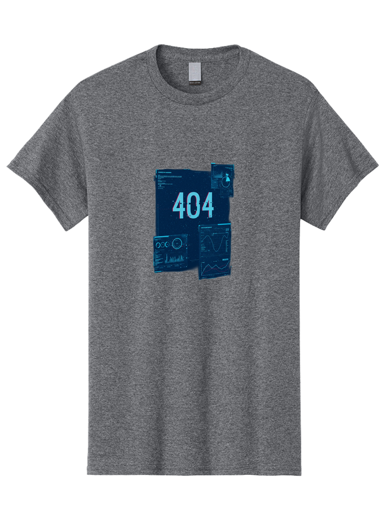 404-Error-Page Men'S Graphic Tee, 100% Cotton, Comfortable Casual Summer Wear, Machine Washable, 404 Error Page, Page Not Found, Digital Glitch, Cyberpunk Style, Futuristic Design, Error Message, Broken Link, Techno Aesthetic, Baa089 11