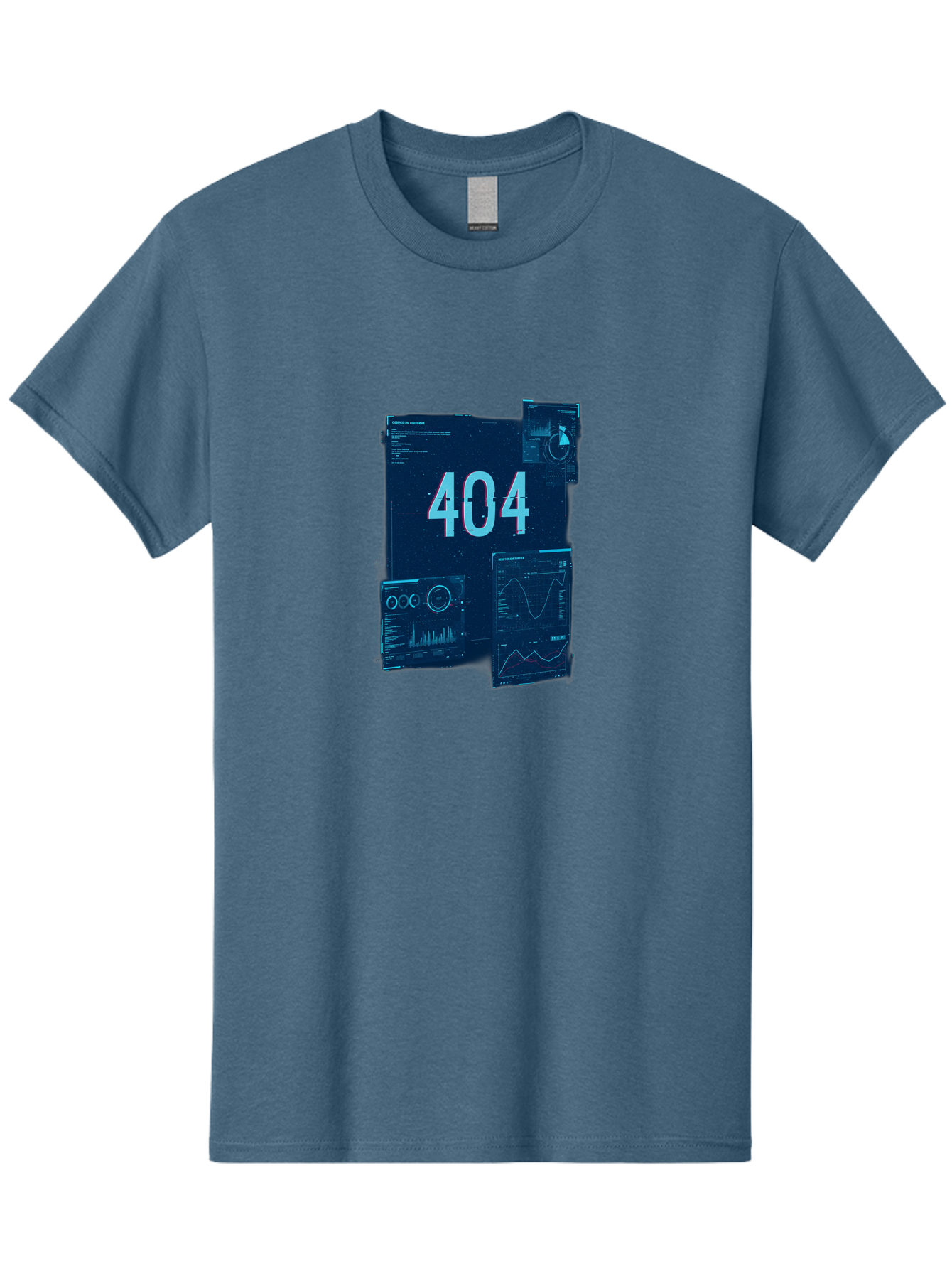 404-Error-Page Men'S Graphic Tee, 100% Cotton, Comfortable Casual Summer Wear, Machine Washable, 404 Error Page, Page Not Found, Digital Glitch, Cyberpunk Style, Futuristic Design, Error Message, Broken Link, Techno Aesthetic, Baa089 17