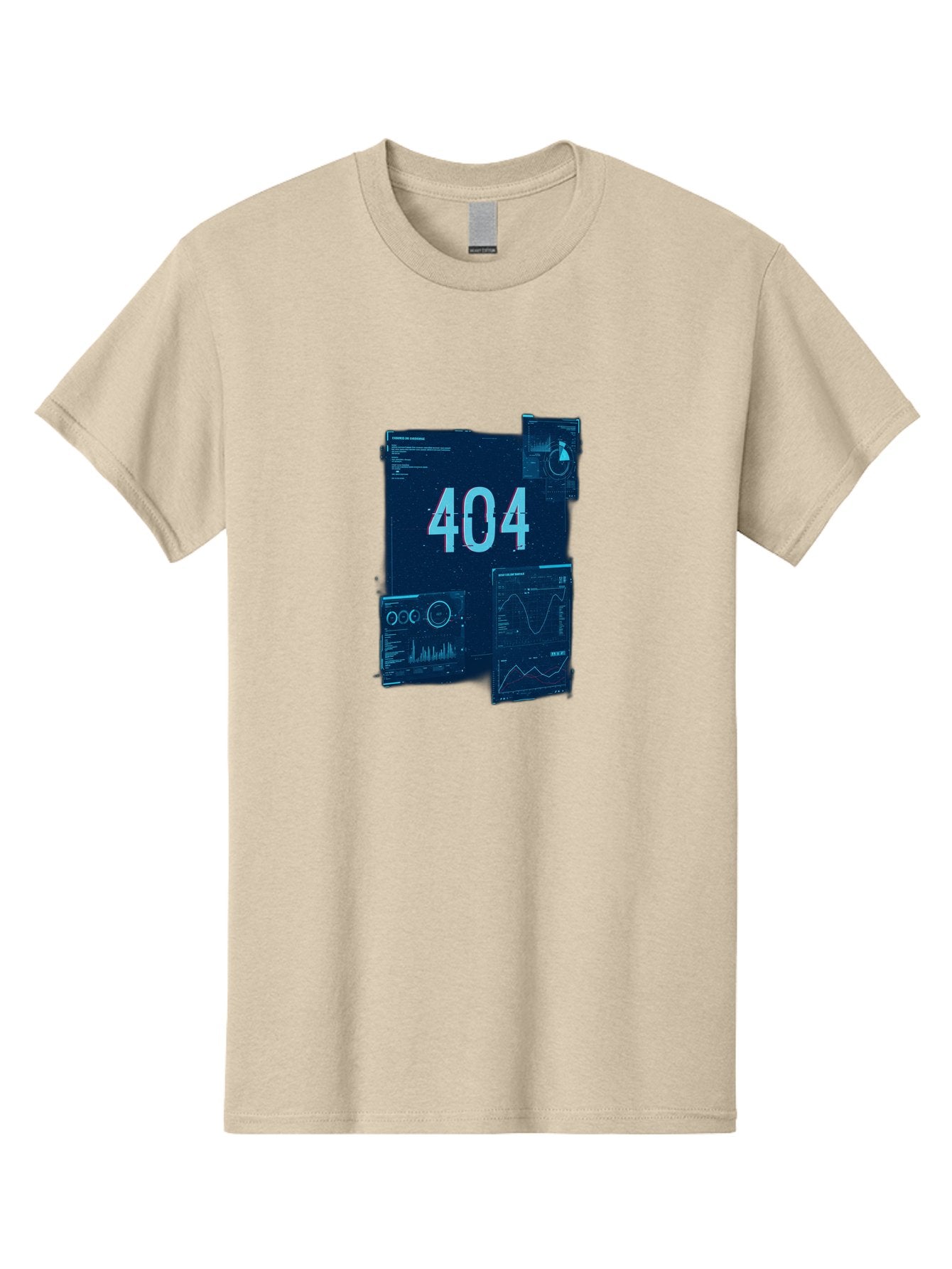 404-Error-Page Men'S Graphic Tee, 100% Cotton, Comfortable Casual Summer Wear, Machine Washable, 404 Error Page, Page Not Found, Digital Glitch, Cyberpunk Style, Futuristic Design, Error Message, Broken Link, Techno Aesthetic, Baa089 14