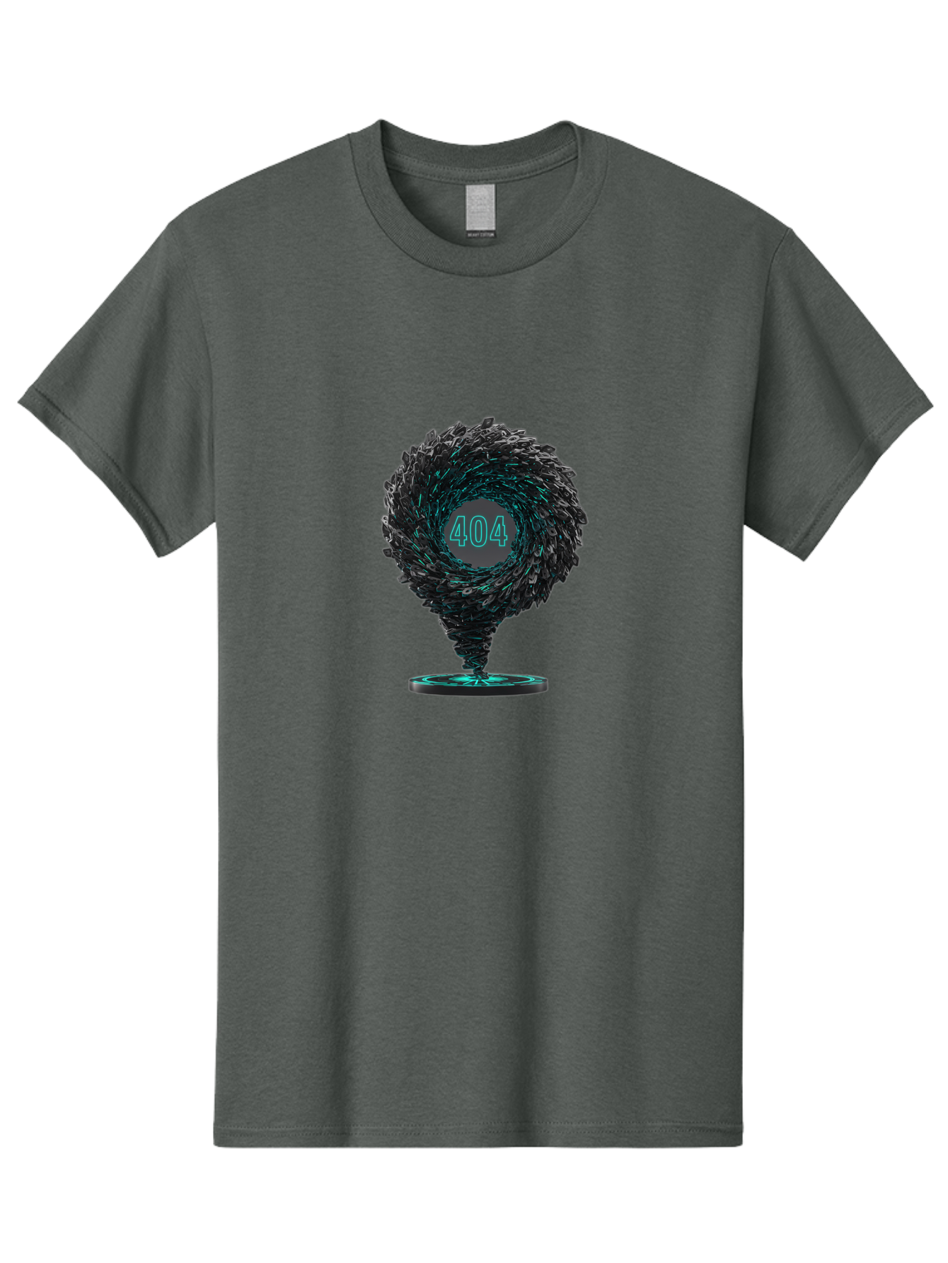 404-Error-Tornado Men'S Graphic Tee, 100% Cotton, Comfortable Casual Summer Wear, Machine Washable, Error Page, 404 Not Found, Web Design, Glitch Art, Digital Chaos, Abstract Vortex, Futuristic, Website Error Message, Page Not Found Baa092 15