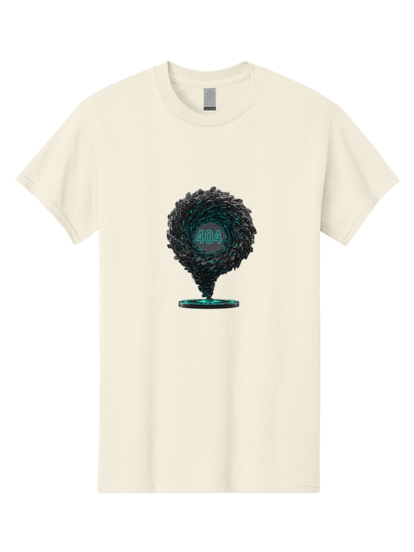 404-Error-Tornado Men'S Graphic Tee, 100% Cotton, Comfortable Casual Summer Wear, Machine Washable, Error Page, 404 Not Found, Web Design, Glitch Art, Digital Chaos, Abstract Vortex, Futuristic, Website Error Message, Page Not Found Baa092 11