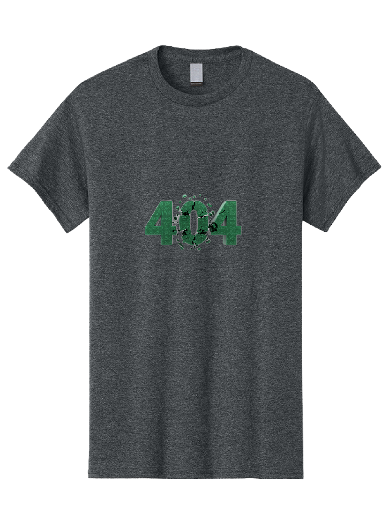 404-Error Men'S Graphic Tee, 100% Cotton, Comfortable Casual Summer Wear, Machine Washable, 404 Error, Broken Link, Page Not Found, Crushed Numbers, Broken Text, Error Message, Website Glitch, Broken Webpage Baa093 25