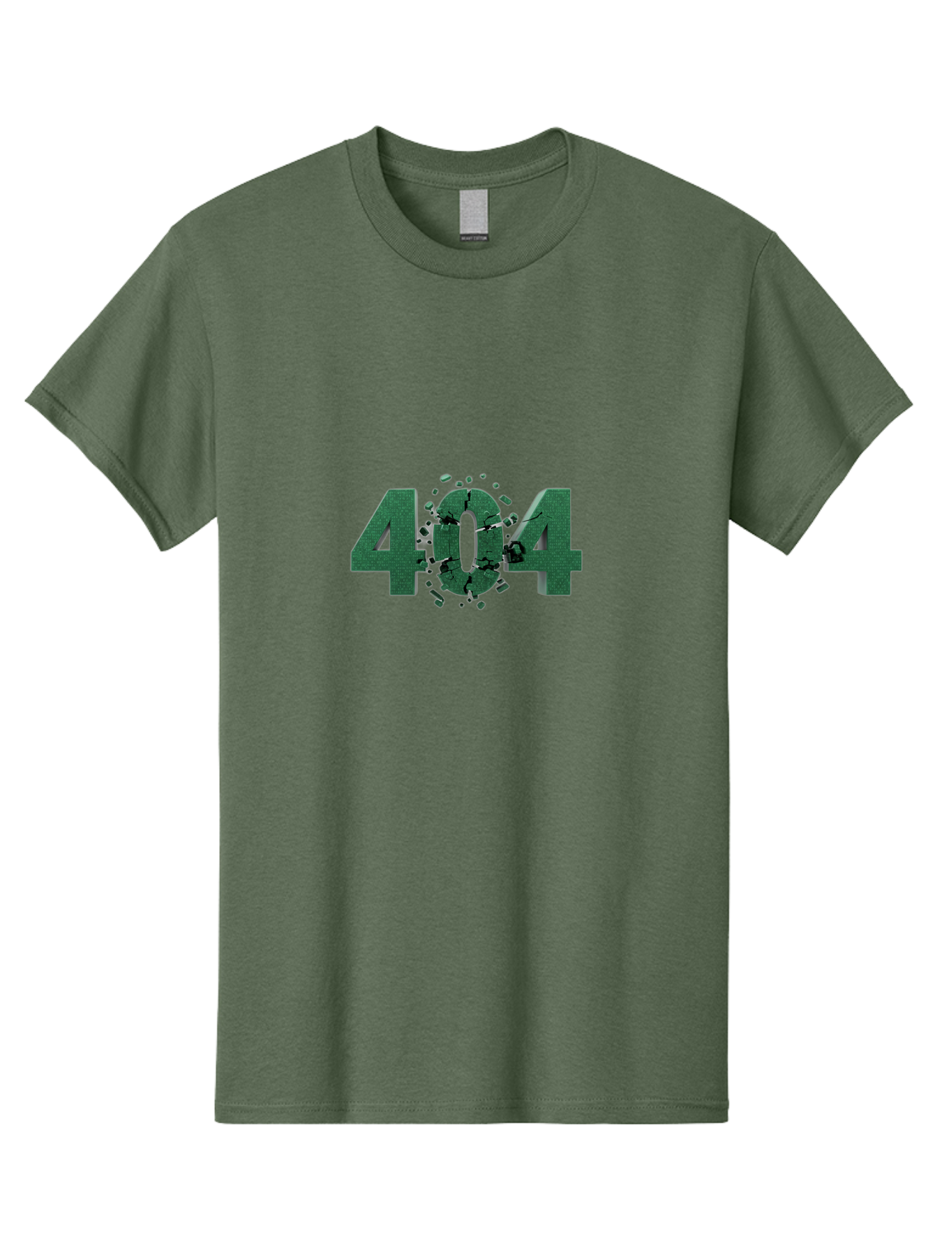 404-Error Men'S Graphic Tee, 100% Cotton, Comfortable Casual Summer Wear, Machine Washable, 404 Error, Broken Link, Page Not Found, Crushed Numbers, Broken Text, Error Message, Website Glitch, Broken Webpage Baa093 23