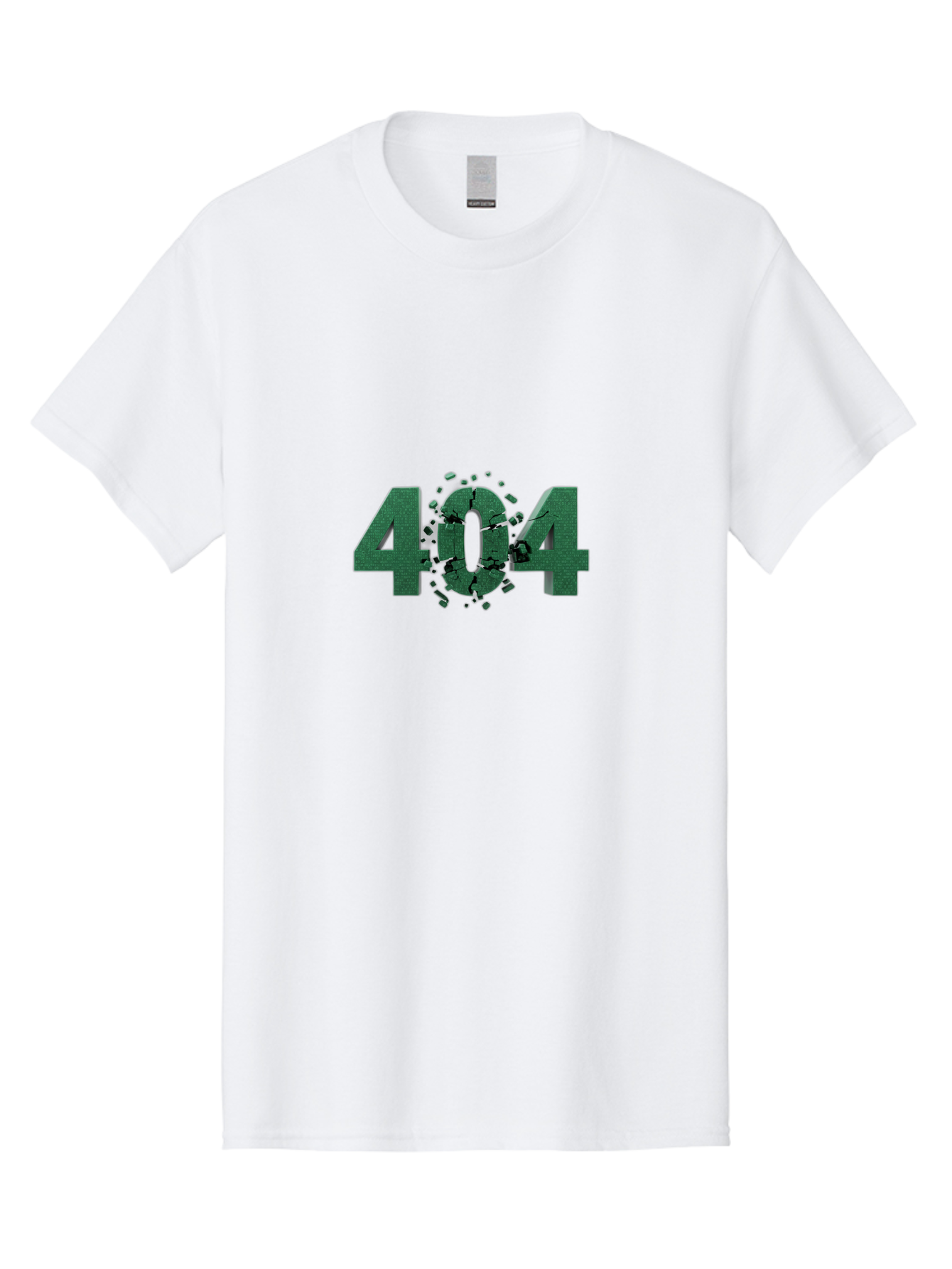 404-Error Men'S Graphic Tee, 100% Cotton, Comfortable Casual Summer Wear, Machine Washable, 404 Error, Broken Link, Page Not Found, Crushed Numbers, Broken Text, Error Message, Website Glitch, Broken Webpage Baa093 3