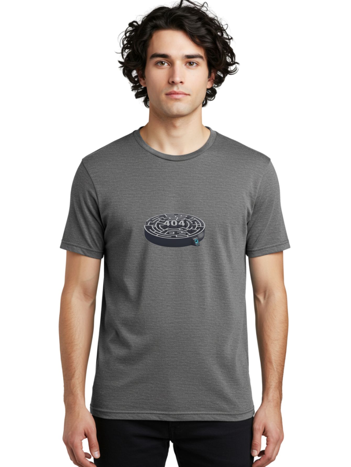 404-Maze Men'S Graphic Tee, 100% Cotton, Comfortable Casual Summer Wear, Machine Washable, Error Page, 404 Maze, Lost In Cyberspace, Digital Labyrinth, Website Error, Broken Link, Navigation Issue, Problem Solving, Online Glitch, Baa096 28