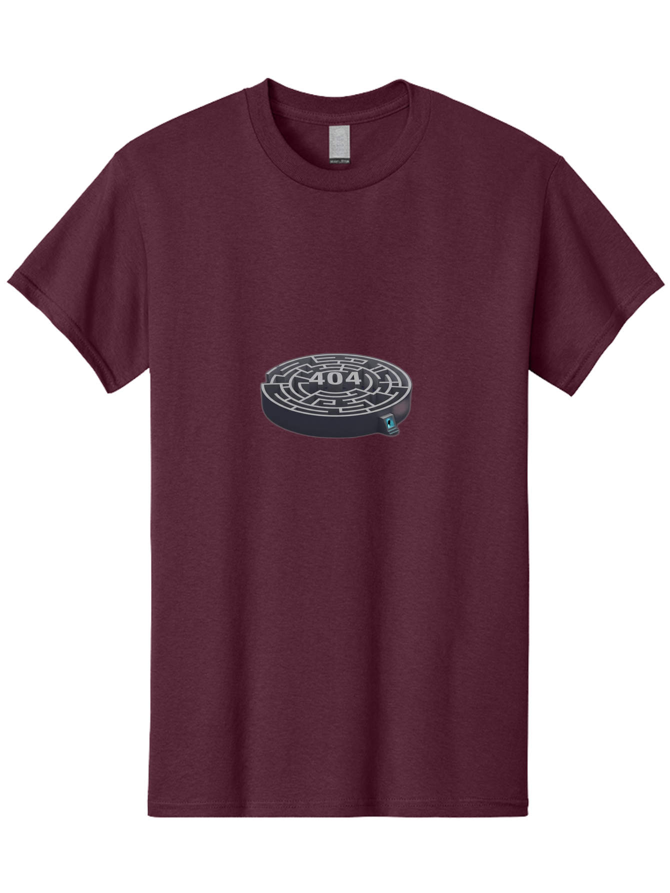 404-Maze Men'S Graphic Tee, 100% Cotton, Comfortable Casual Summer Wear, Machine Washable, Error Page, 404 Maze, Lost In Cyberspace, Digital Labyrinth, Website Error, Broken Link, Navigation Issue, Problem Solving, Online Glitch, Baa096 17