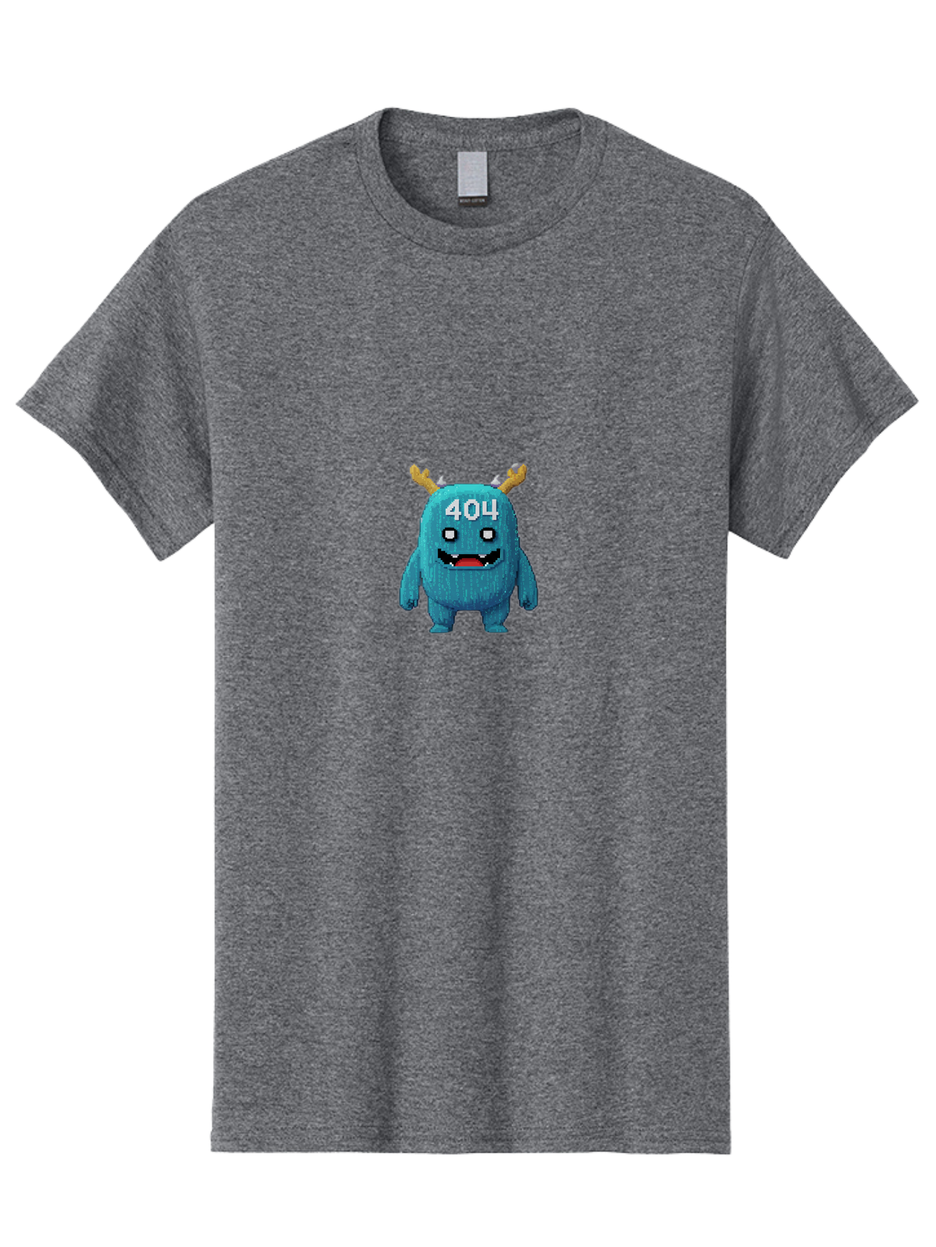 404-Monster-2 Men'S Graphic Tee, 100% Cotton, Comfortable Casual Summer Wear, Machine Washable, Cute Monster, Error Page, 404 Page, Funny Creature, Cartoon Character, Error Message, Digital Art, Web Design, Pixel Art Baa099 13