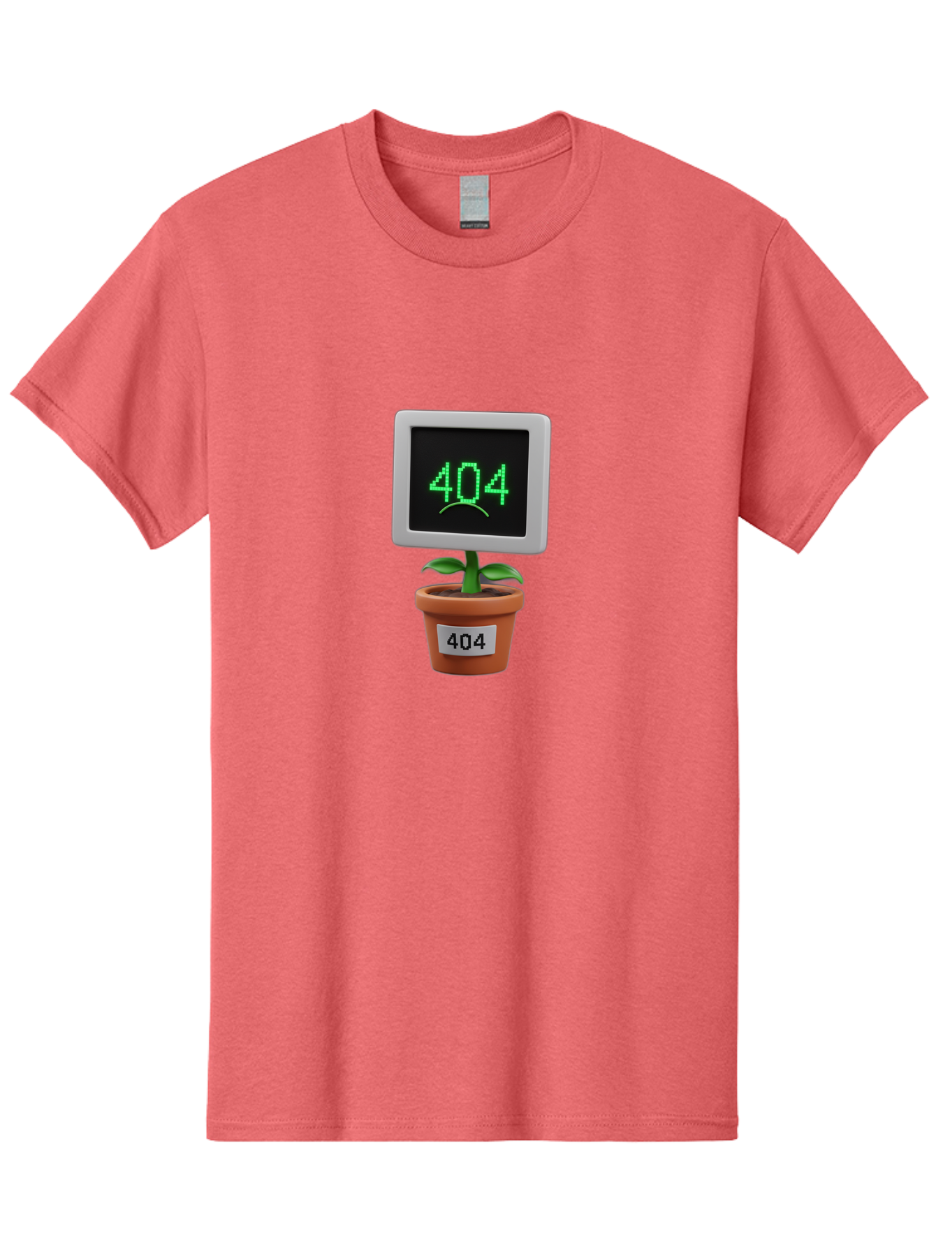 404-Plant Men'S Graphic Tee, 100% Cotton, Comfortable Casual Summer Wear, Machine Washable, 404 Error Message, Dead Link, Broken Page, Error Screen, Page Not Found, Digital Plant, Error Pot, Website Issue, Web Design Baa105 7