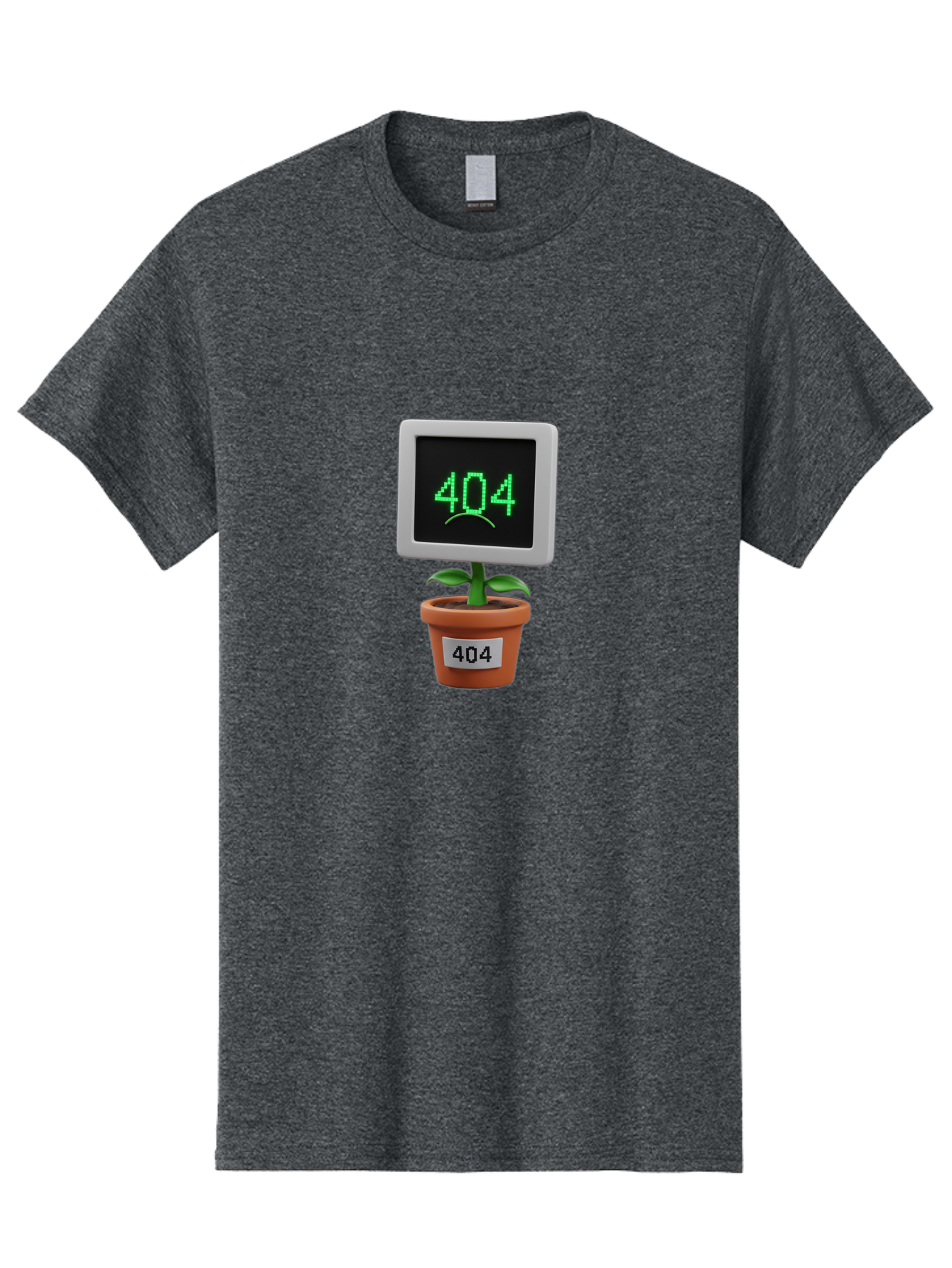 404-Plant Men'S Graphic Tee, 100% Cotton, Comfortable Casual Summer Wear, Machine Washable, 404 Error Message, Dead Link, Broken Page, Error Screen, Page Not Found, Digital Plant, Error Pot, Website Issue, Web Design Baa105 23