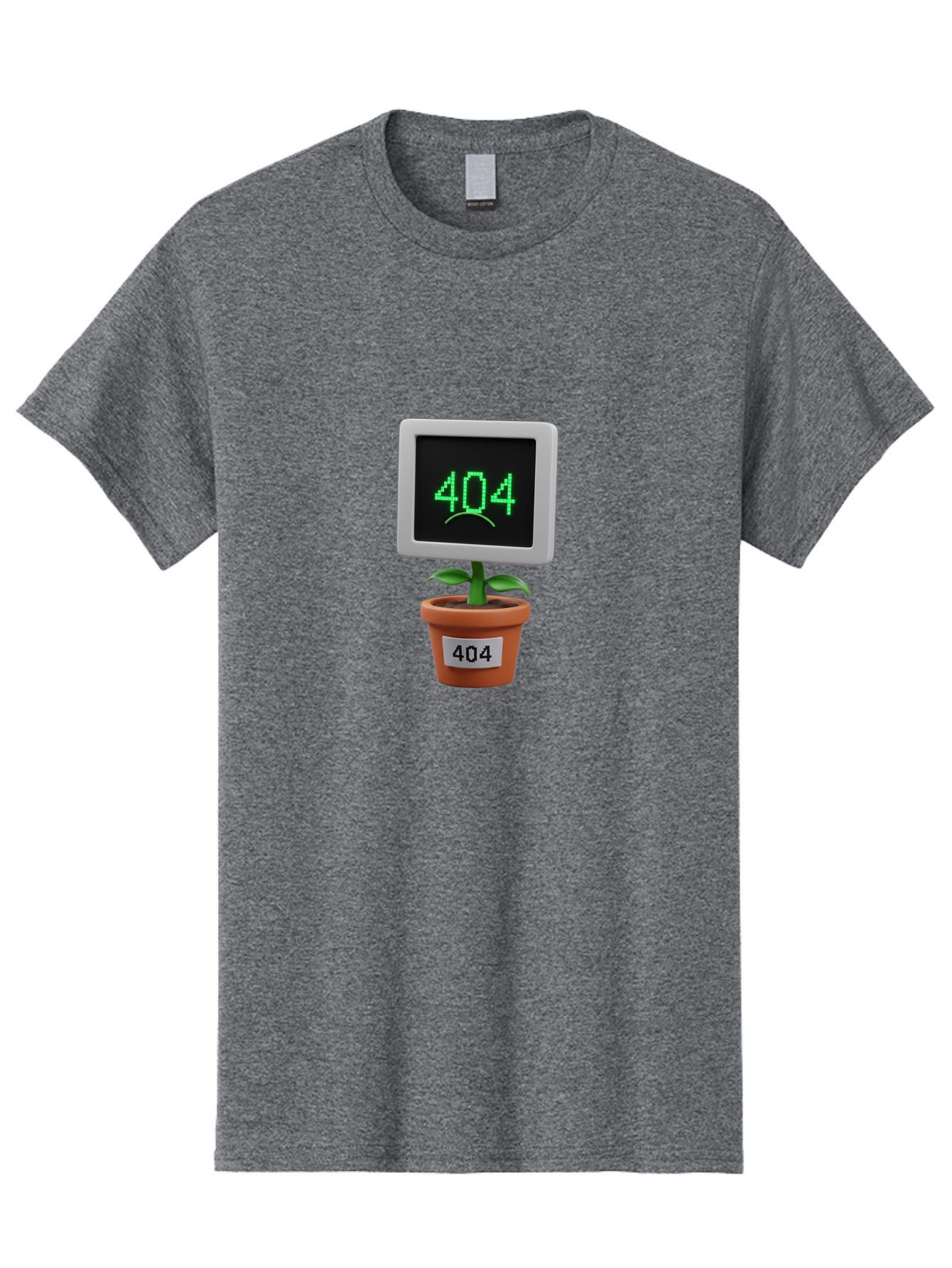 404-Plant Men'S Graphic Tee, 100% Cotton, Comfortable Casual Summer Wear, Machine Washable, 404 Error Message, Dead Link, Broken Page, Error Screen, Page Not Found, Digital Plant, Error Pot, Website Issue, Web Design Baa105 17