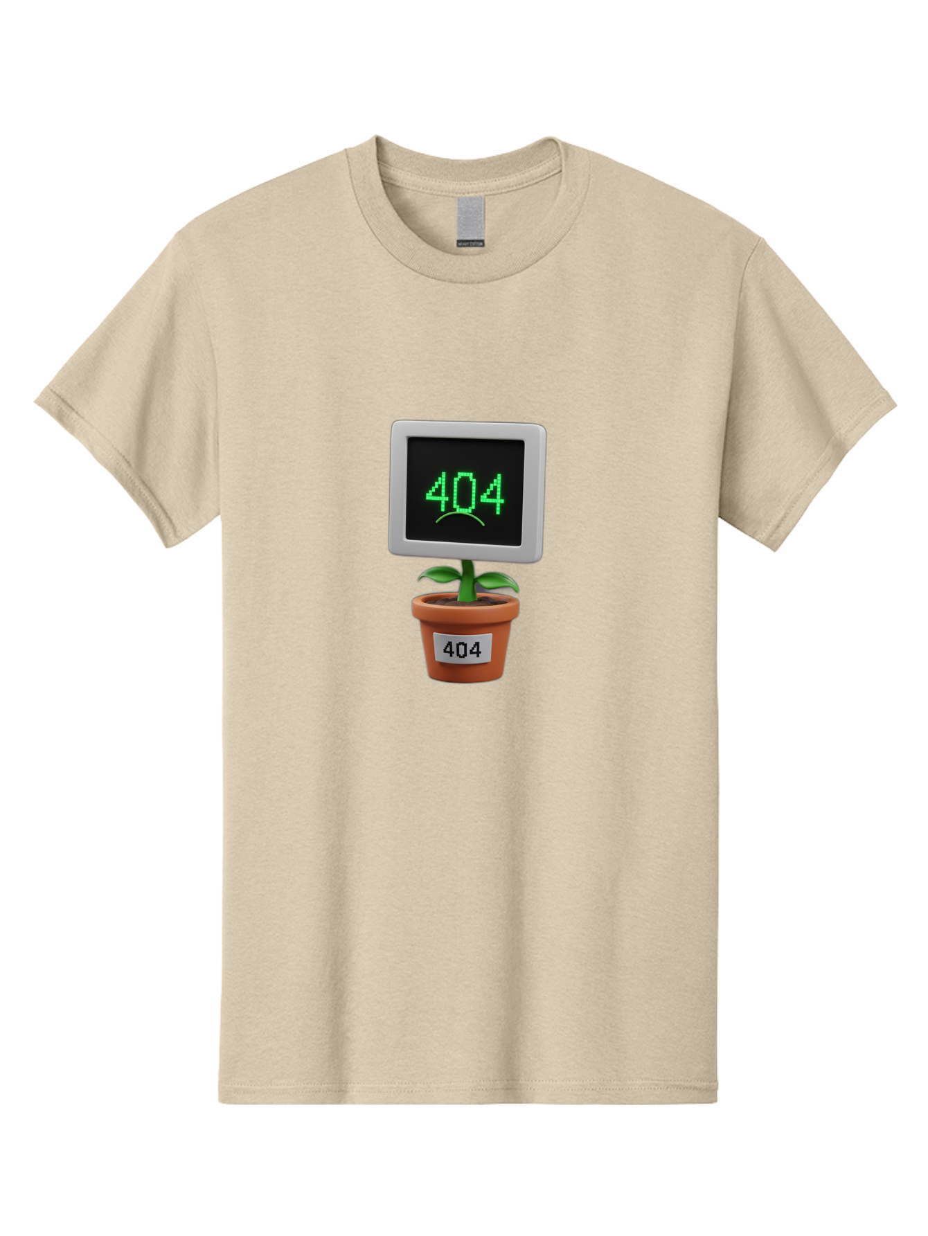 404-Plant Men'S Graphic Tee, 100% Cotton, Comfortable Casual Summer Wear, Machine Washable, 404 Error Message, Dead Link, Broken Page, Error Screen, Page Not Found, Digital Plant, Error Pot, Website Issue, Web Design Baa105 9