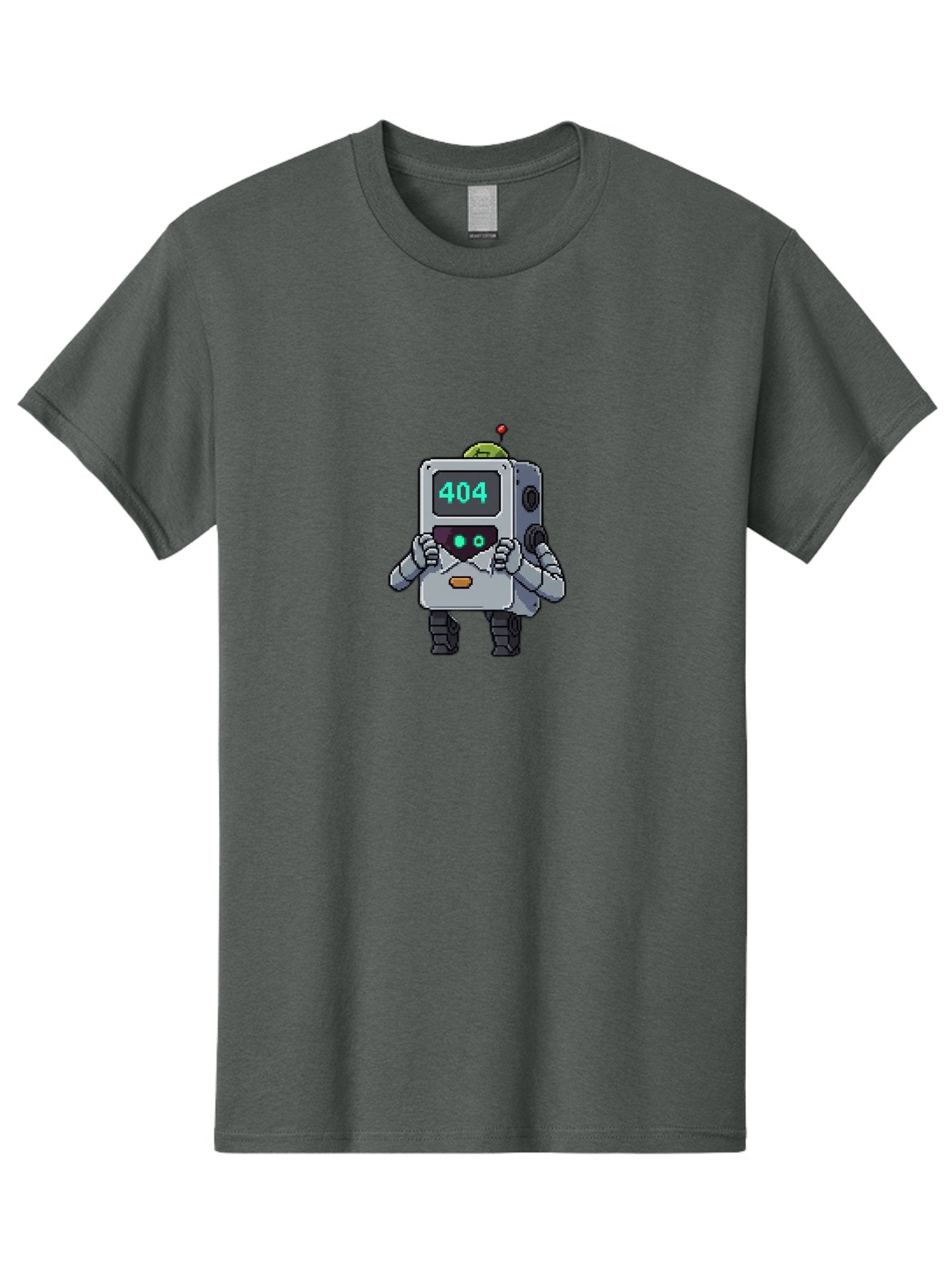 404-Robot-1 Men'S Graphic Tee, 100% Cotton, Comfortable Casual Summer Wear, Machine Washable, Robot With 404 Error Message, Error Page, Broken Link, Page Not Found, Malfunctioning Robot, Cartoon Style, Digital Art, Futuristic Design, Baa106 12