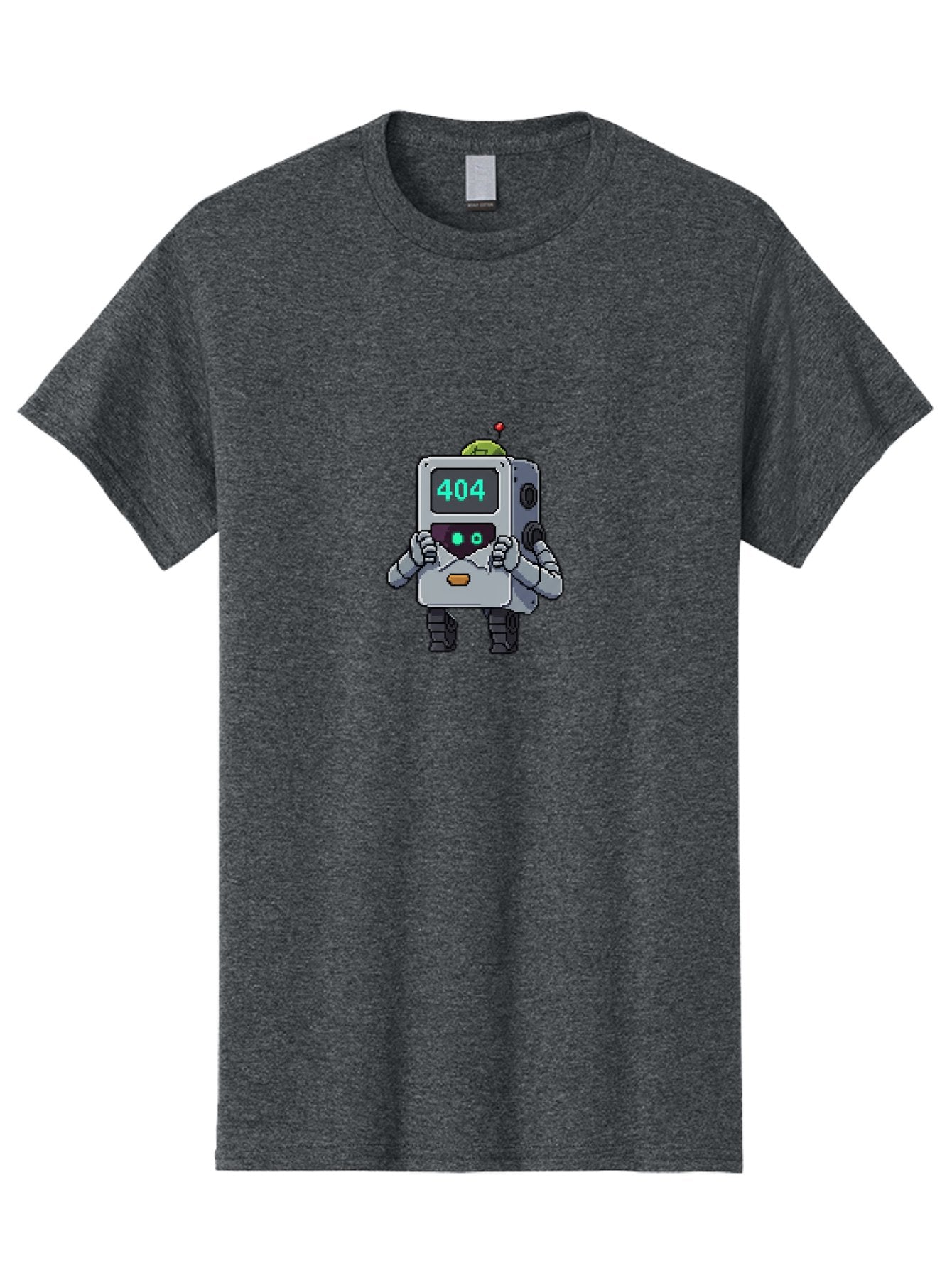 404-Robot-1 Men'S Graphic Tee, 100% Cotton, Comfortable Casual Summer Wear, Machine Washable, Robot With 404 Error Message, Error Page, Broken Link, Page Not Found, Malfunctioning Robot, Cartoon Style, Digital Art, Futuristic Design, Baa106 3