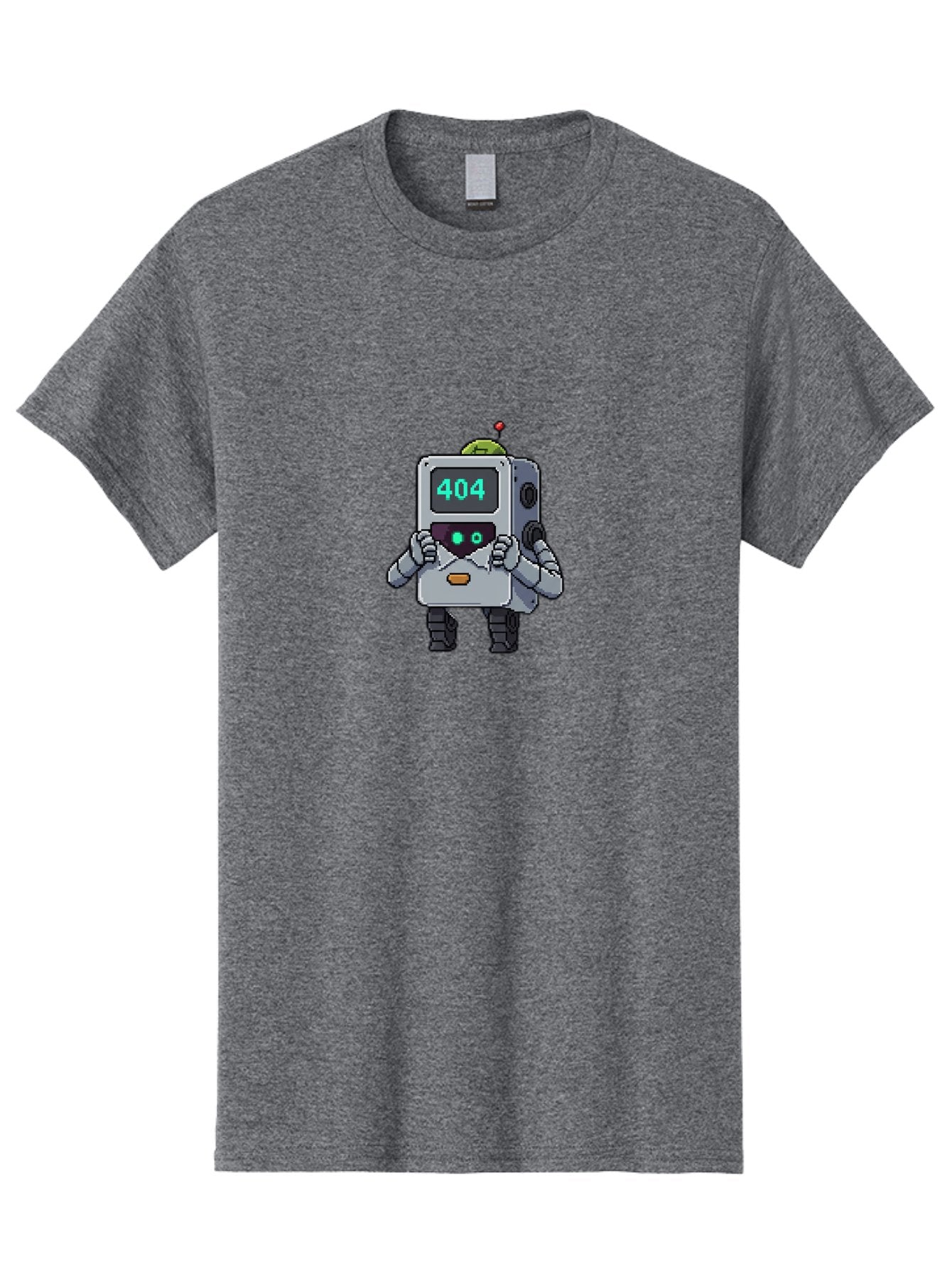 404-Robot-1 Men'S Graphic Tee, 100% Cotton, Comfortable Casual Summer Wear, Machine Washable, Robot With 404 Error Message, Error Page, Broken Link, Page Not Found, Malfunctioning Robot, Cartoon Style, Digital Art, Futuristic Design, Baa106 4