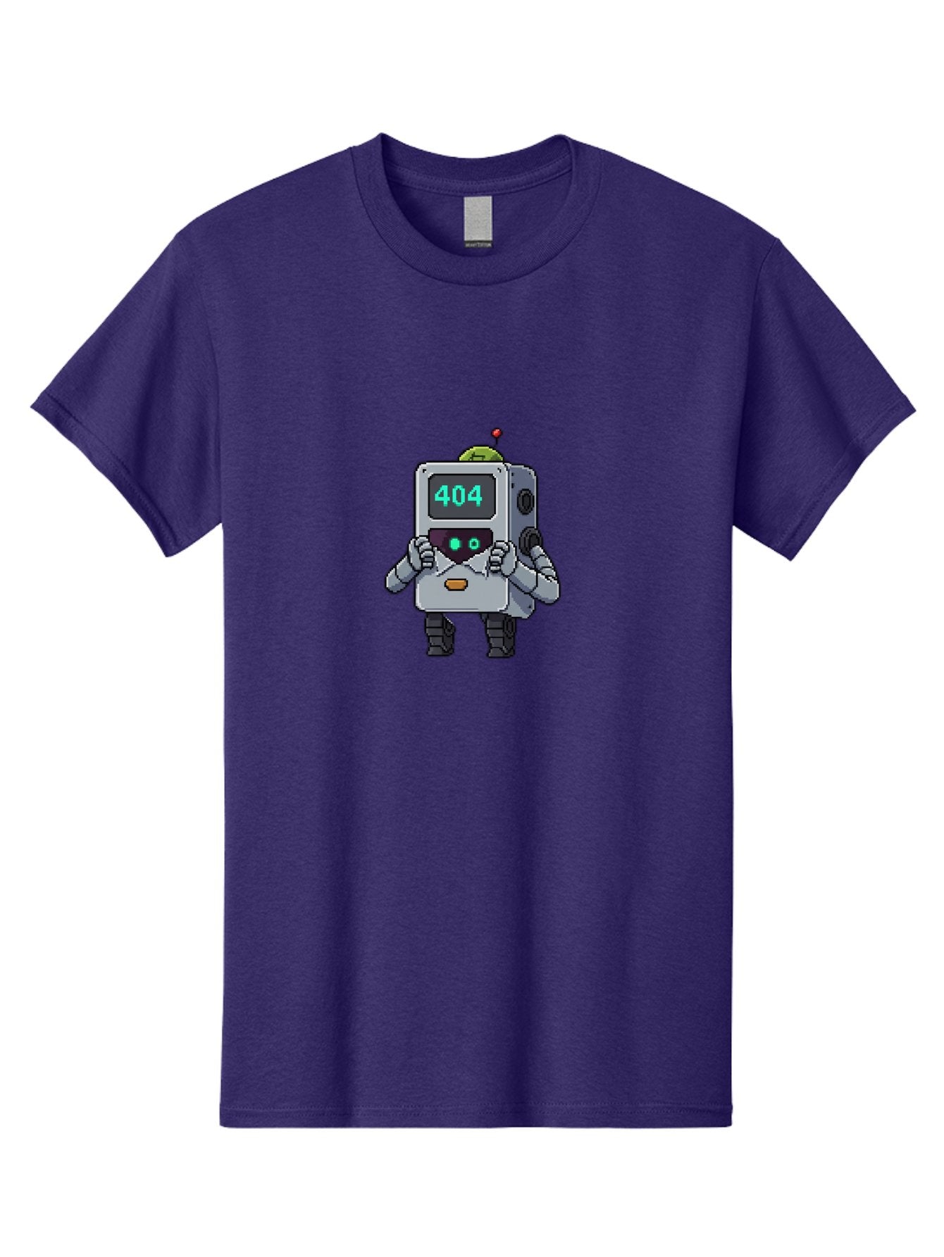 404-Robot-1 Men'S Graphic Tee, 100% Cotton, Comfortable Casual Summer Wear, Machine Washable, Robot With 404 Error Message, Error Page, Broken Link, Page Not Found, Malfunctioning Robot, Cartoon Style, Digital Art, Futuristic Design, Baa106 7