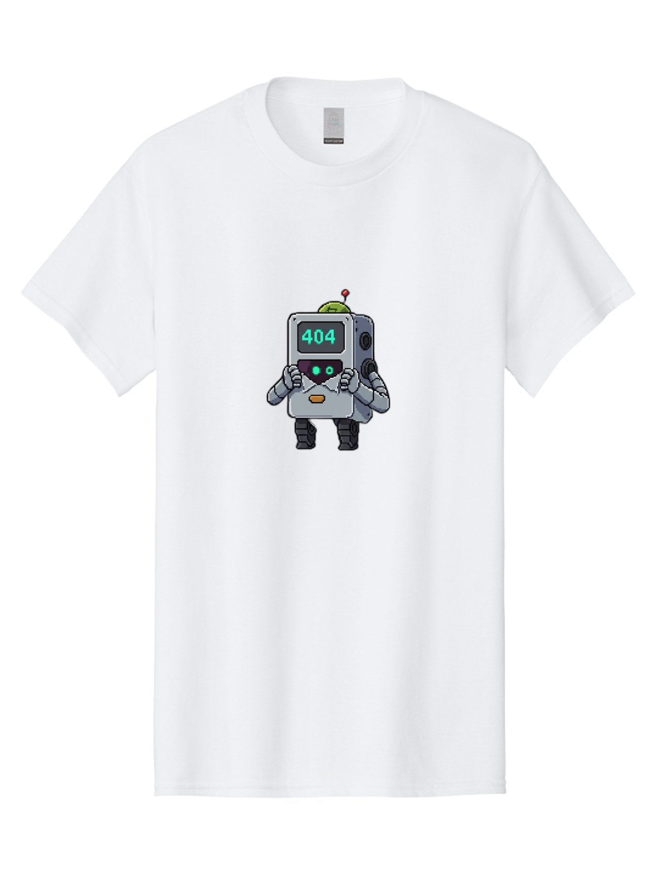 404-Robot-1 Men'S Graphic Tee, 100% Cotton, Comfortable Casual Summer Wear, Machine Washable, Robot With 404 Error Message, Error Page, Broken Link, Page Not Found, Malfunctioning Robot, Cartoon Style, Digital Art, Futuristic Design, Baa106 5