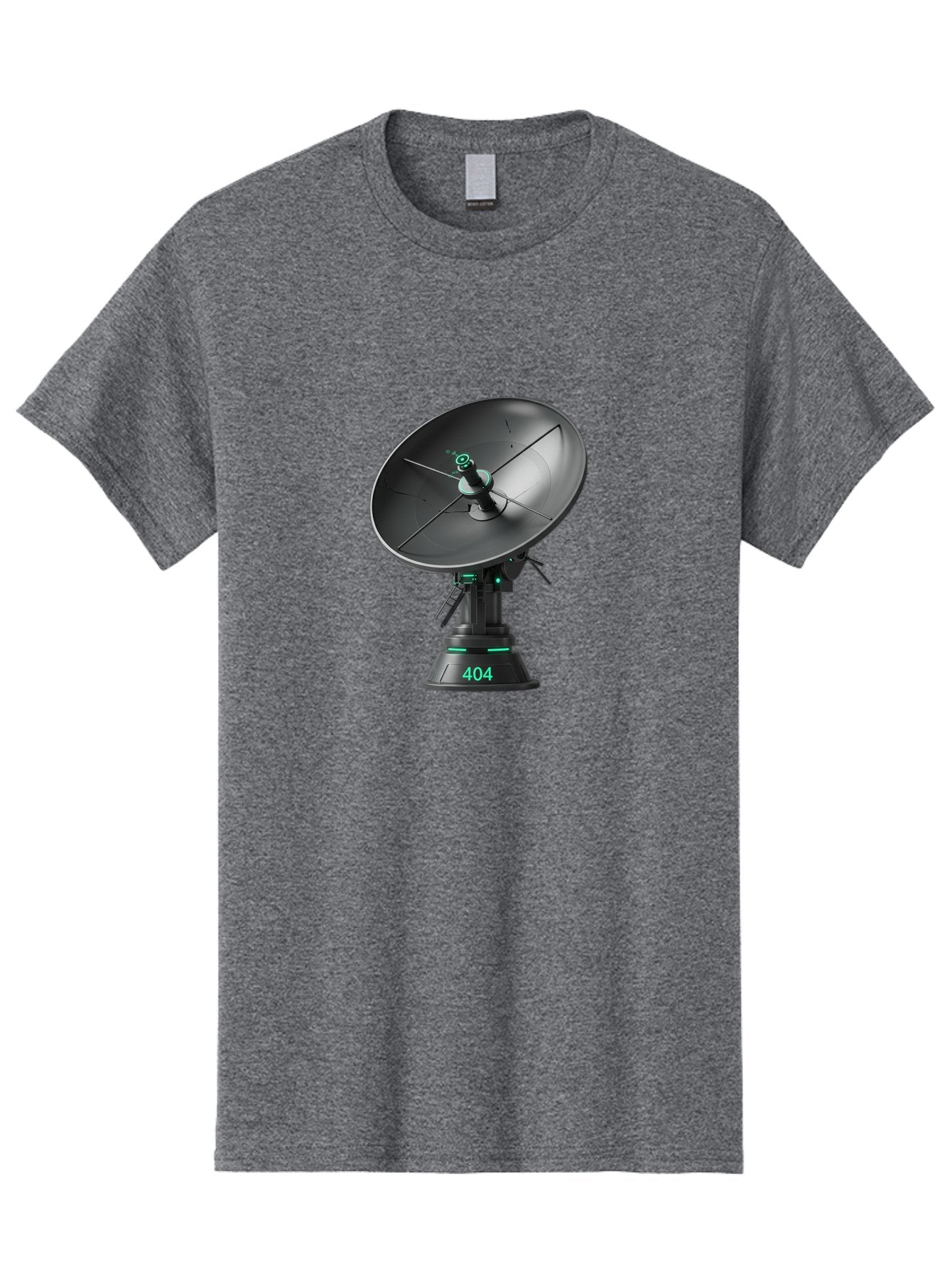 404-Satellite-Dish Men'S Graphic Tee, 100% Cotton, Comfortable Casual Summer Wear, Machine Washable, Satellite Dish, Futuristic Technology, Wireless Communication, 404 Error, Digital Connectivity, Cyberpunk Style, High-Tech Device, Baa108 6