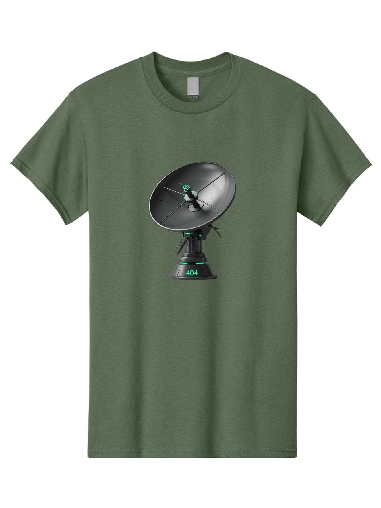 404-Satellite-Dish Men'S Graphic Tee, 100% Cotton, Comfortable Casual Summer Wear, Machine Washable, Satellite Dish, Futuristic Technology, Wireless Communication, 404 Error, Digital Connectivity, Cyberpunk Style, High-Tech Device, Baa108 10