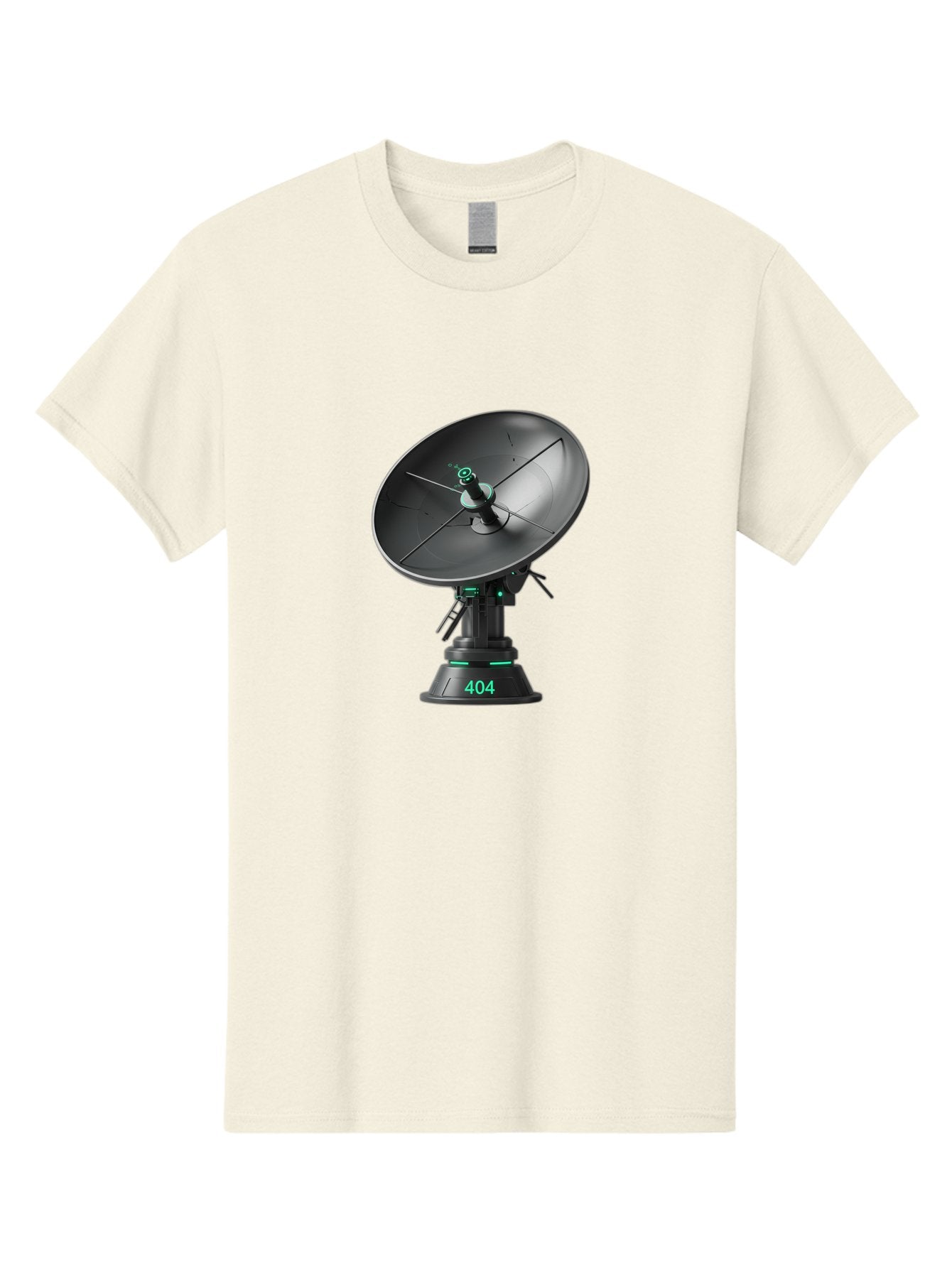 404-Satellite-Dish Men'S Graphic Tee, 100% Cotton, Comfortable Casual Summer Wear, Machine Washable, Satellite Dish, Futuristic Technology, Wireless Communication, 404 Error, Digital Connectivity, Cyberpunk Style, High-Tech Device, Baa108 15