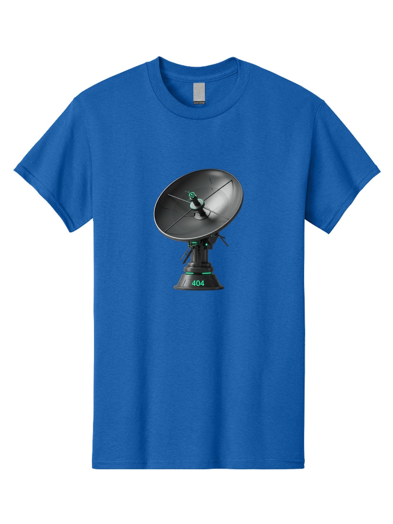 404-Satellite-Dish Men'S Graphic Tee, 100% Cotton, Comfortable Casual Summer Wear, Machine Washable, Satellite Dish, Futuristic Technology, Wireless Communication, 404 Error, Digital Connectivity, Cyberpunk Style, High-Tech Device, Baa108 9
