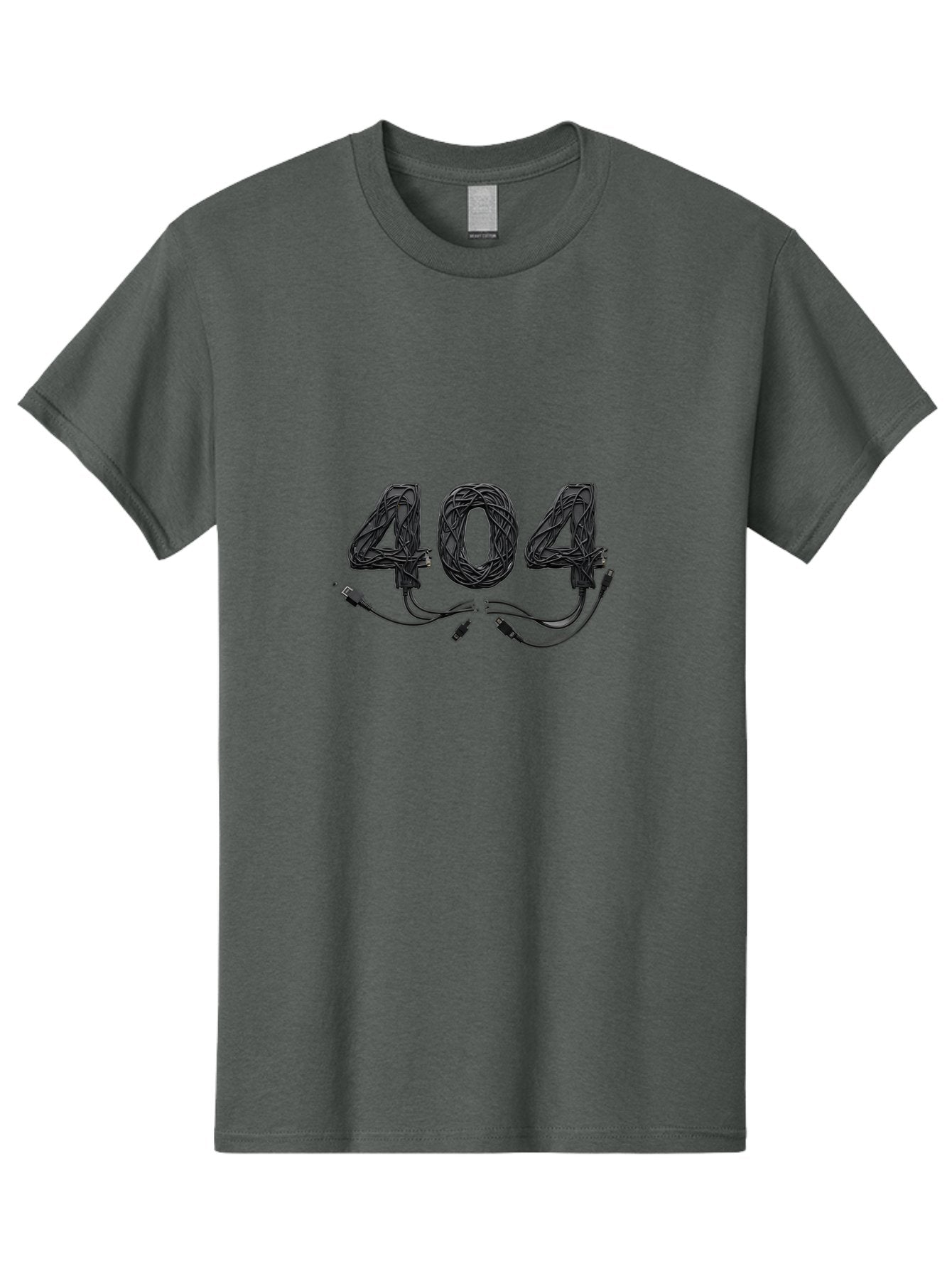 404 Men'S Graphic Tee, 100% Cotton, Comfortable Casual Summer Wear, Machine Washable, 404 Error, Tangled Wires, Cable Mess, Connectivity Issue, Network Problem, Error Message, Digital Glitch, Technology Failure Baa113 10