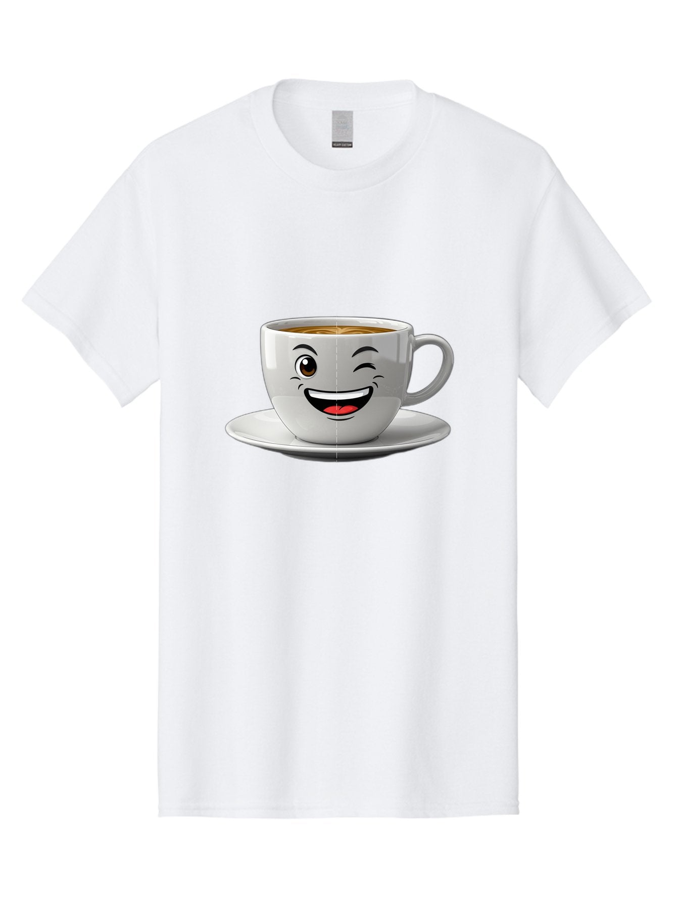 Coffee-Cup Men'S Graphic Tee, 100% Cotton, Comfortable Casual Summer Wear, Machine Washable, Coffee Cup With A Face, Winking Cup, Coffee Humor, Cartoon Coffee, Funny Coffee Cup, Smiling Coffee, Cute Coffee Mug, Coffee Lover, Baa116 14