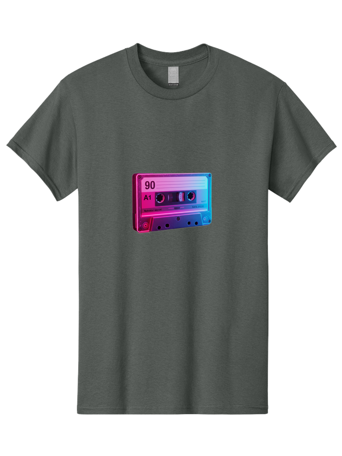 90-A1-Cassette-Tape Men'S Graphic Tee, 100% Cotton, Comfortable Casual Summer Wear, Machine Washable, Retro Cassette Tape, Vintage Music, Nostalgic Technology, 90S Music, A1 Mix Tape, Retro Aesthetics, Vinyl Revival, Music Nostalgia, Baa120 13
