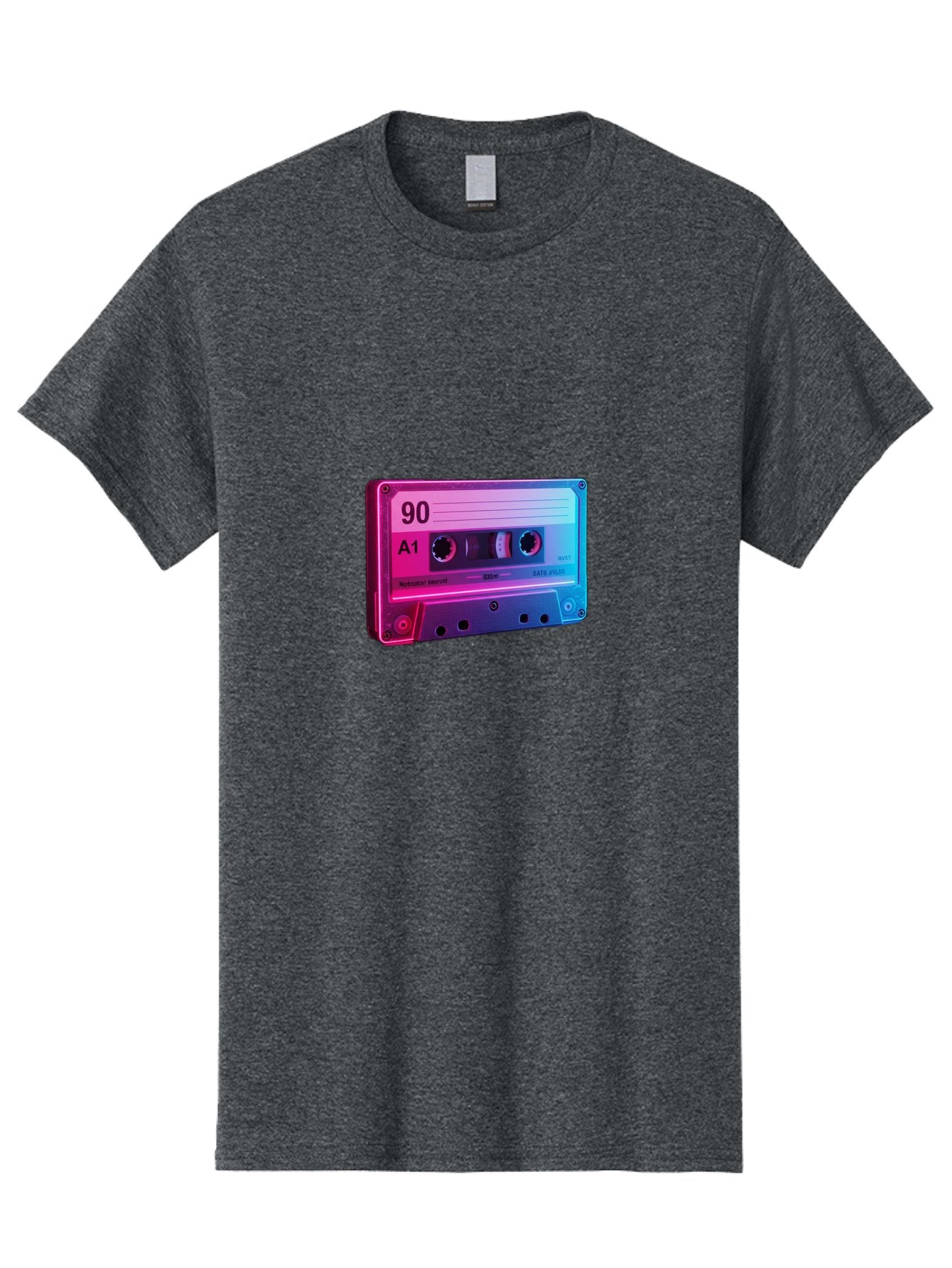 90-A1-Cassette-Tape Men'S Graphic Tee, 100% Cotton, Comfortable Casual Summer Wear, Machine Washable, Retro Cassette Tape, Vintage Music, Nostalgic Technology, 90S Music, A1 Mix Tape, Retro Aesthetics, Vinyl Revival, Music Nostalgia, Baa120 13