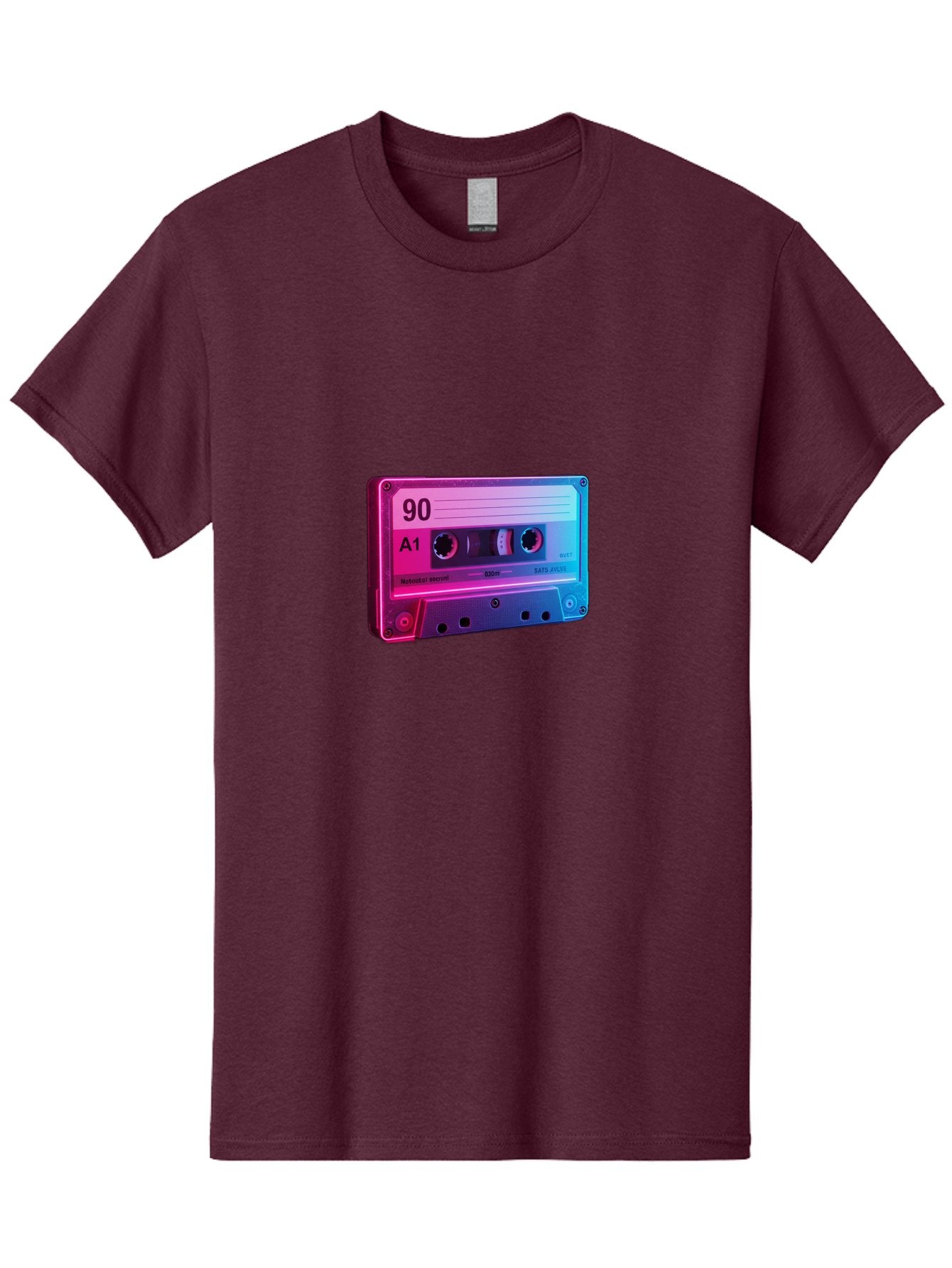 90-A1-Cassette-Tape Men'S Graphic Tee, 100% Cotton, Comfortable Casual Summer Wear, Machine Washable, Retro Cassette Tape, Vintage Music, Nostalgic Technology, 90S Music, A1 Mix Tape, Retro Aesthetics, Vinyl Revival, Music Nostalgia, Baa120 10