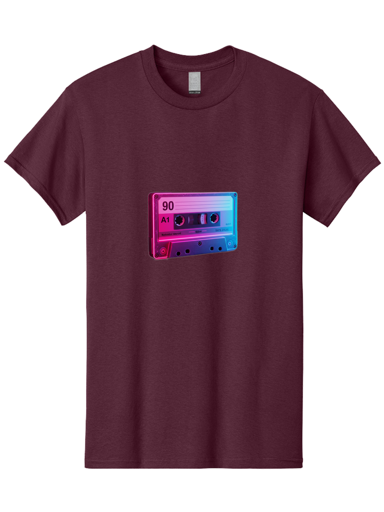90-A1-Cassette-Tape Men'S Graphic Tee, 100% Cotton, Comfortable Casual Summer Wear, Machine Washable, Retro Cassette Tape, Vintage Music, Nostalgic Technology, 90S Music, A1 Mix Tape, Retro Aesthetics, Vinyl Revival, Music Nostalgia, Baa120 27
