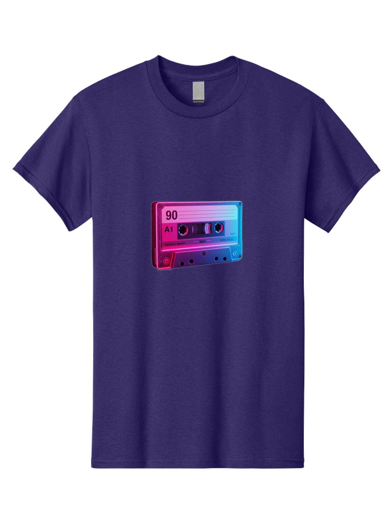 90-A1-Cassette-Tape Men'S Graphic Tee, 100% Cotton, Comfortable Casual Summer Wear, Machine Washable, Retro Cassette Tape, Vintage Music, Nostalgic Technology, 90S Music, A1 Mix Tape, Retro Aesthetics, Vinyl Revival, Music Nostalgia, Baa120 7