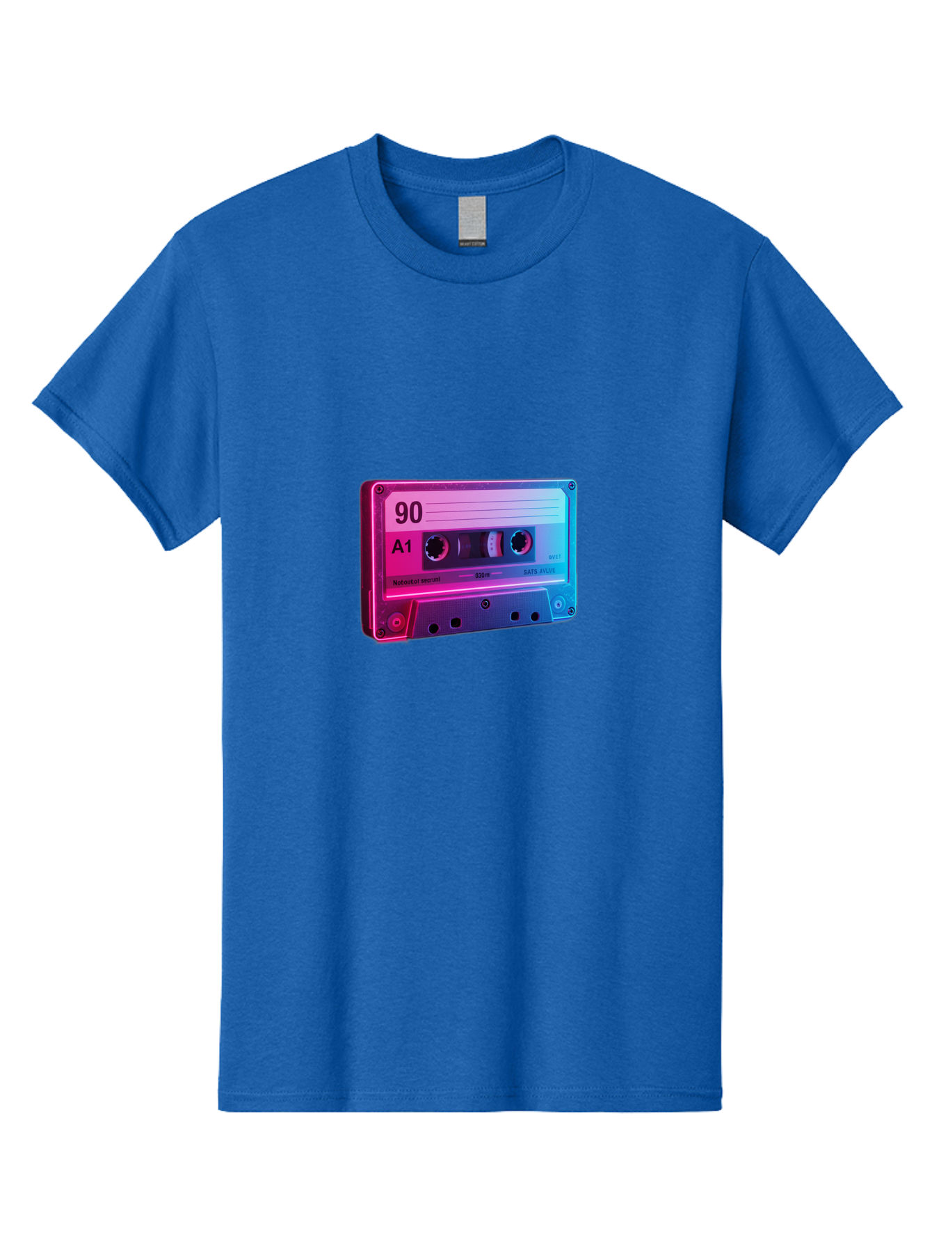 90-A1-Cassette-Tape Men'S Graphic Tee, 100% Cotton, Comfortable Casual Summer Wear, Machine Washable, Retro Cassette Tape, Vintage Music, Nostalgic Technology, 90S Music, A1 Mix Tape, Retro Aesthetics, Vinyl Revival, Music Nostalgia, Baa120 23