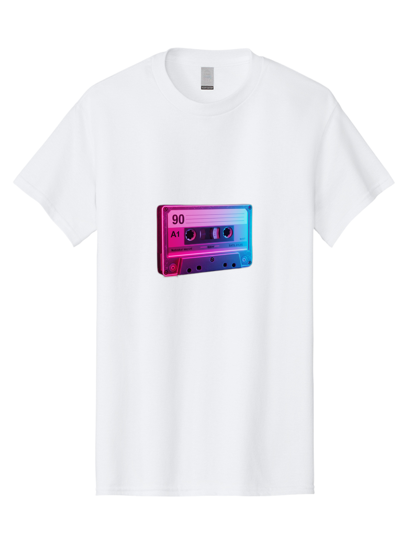 90-A1-Cassette-Tape Men'S Graphic Tee, 100% Cotton, Comfortable Casual Summer Wear, Machine Washable, Retro Cassette Tape, Vintage Music, Nostalgic Technology, 90S Music, A1 Mix Tape, Retro Aesthetics, Vinyl Revival, Music Nostalgia, Baa120 17