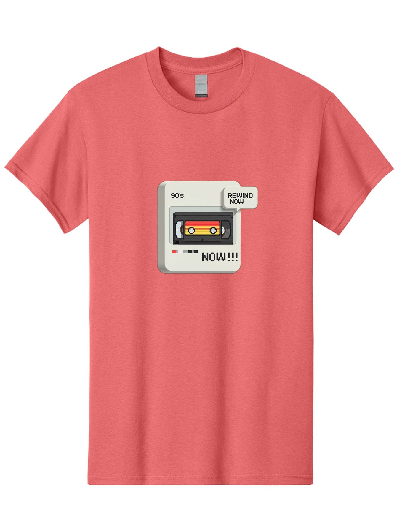 90-S-Rewind Men'S Graphic Tee, 100% Cotton, Comfortable Casual Summer Wear, Machine Washable, Retro Cassette Tape, 90'S Nostalgia, Rewind Now, Vintage Music, Nostalgic Vibes, Retro Technology, Old School Audio, Cassette Player Baa121 3