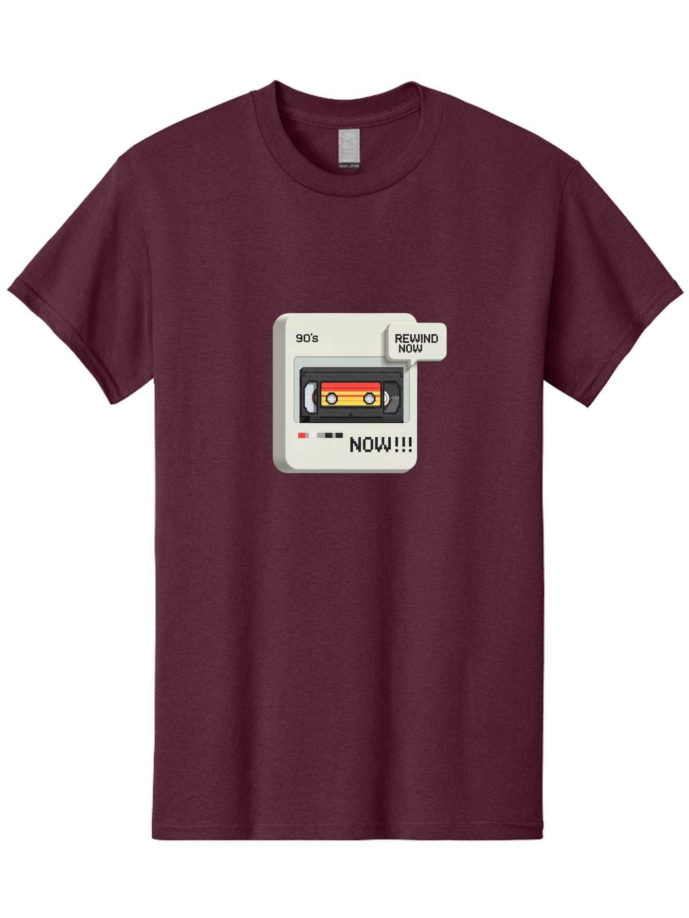 90-S-Rewind Men'S Graphic Tee, 100% Cotton, Comfortable Casual Summer Wear, Machine Washable, Retro Cassette Tape, 90'S Nostalgia, Rewind Now, Vintage Music, Nostalgic Vibes, Retro Technology, Old School Audio, Cassette Player Baa121 4