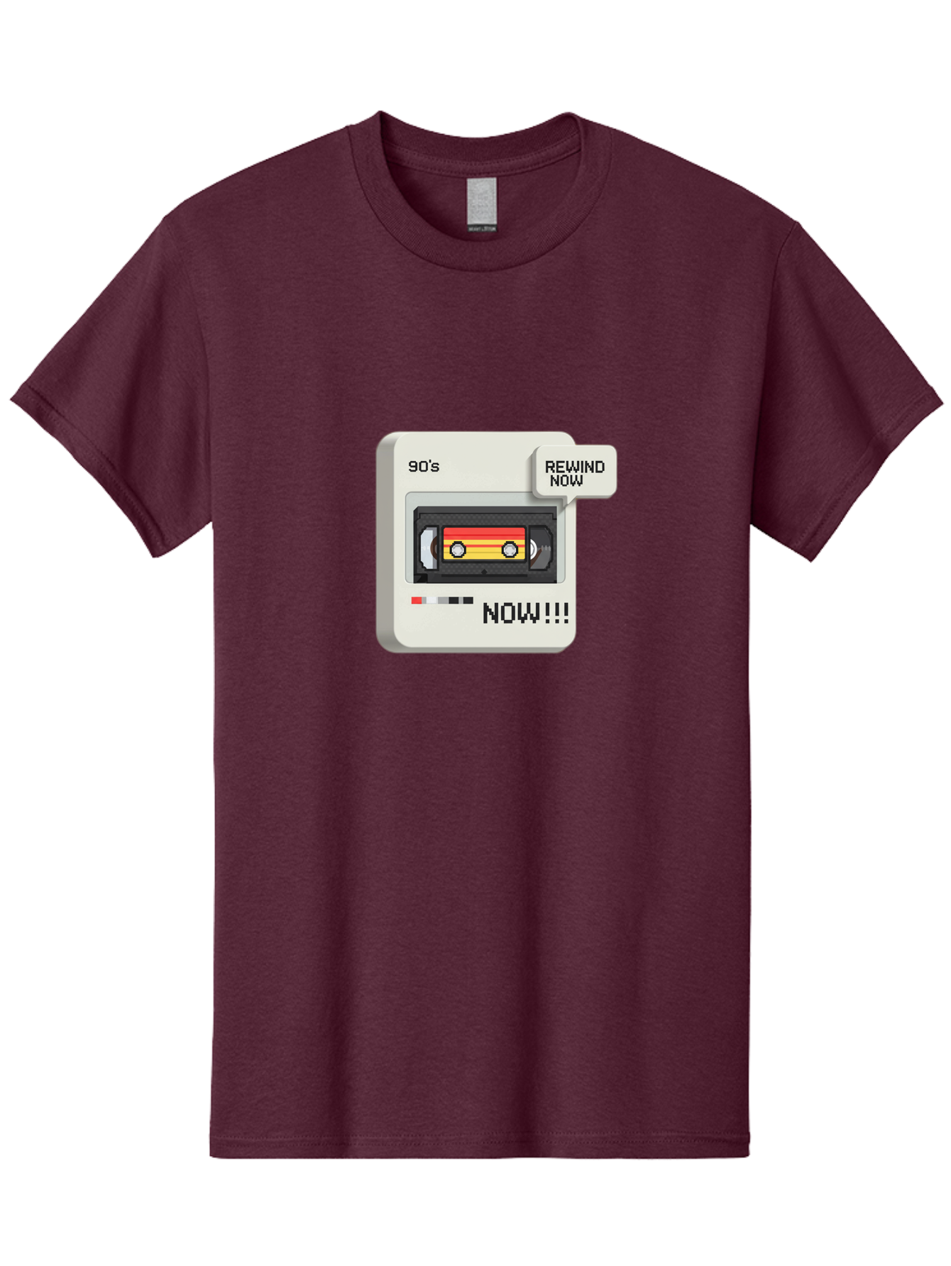 90-S-Rewind Men'S Graphic Tee, 100% Cotton, Comfortable Casual Summer Wear, Machine Washable, Retro Cassette Tape, 90'S Nostalgia, Rewind Now, Vintage Music, Nostalgic Vibes, Retro Technology, Old School Audio, Cassette Player Baa121 23