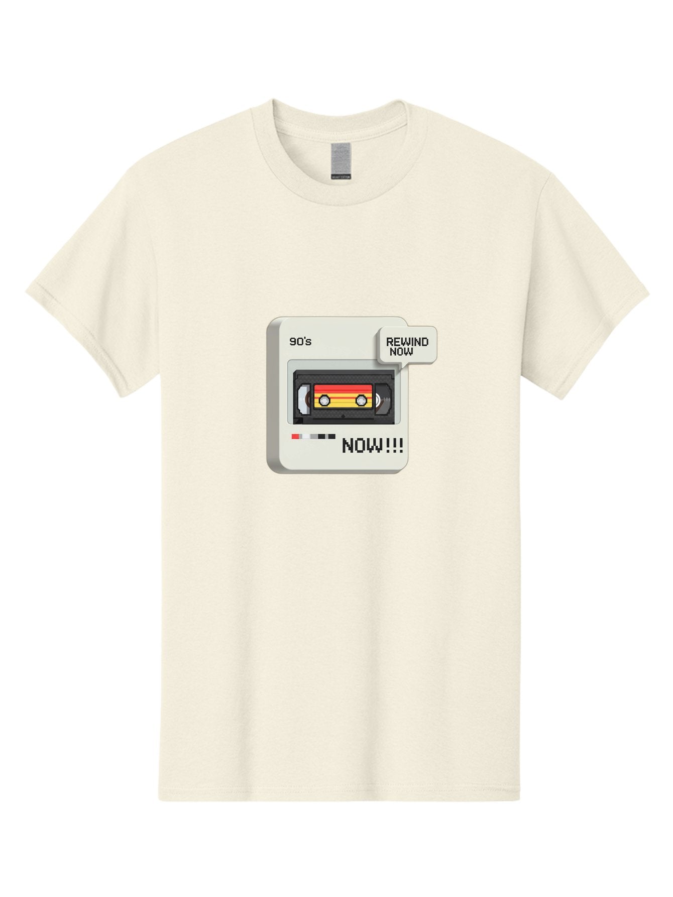90-S-Rewind Men'S Graphic Tee, 100% Cotton, Comfortable Casual Summer Wear, Machine Washable, Retro Cassette Tape, 90'S Nostalgia, Rewind Now, Vintage Music, Nostalgic Vibes, Retro Technology, Old School Audio, Cassette Player Baa121 9