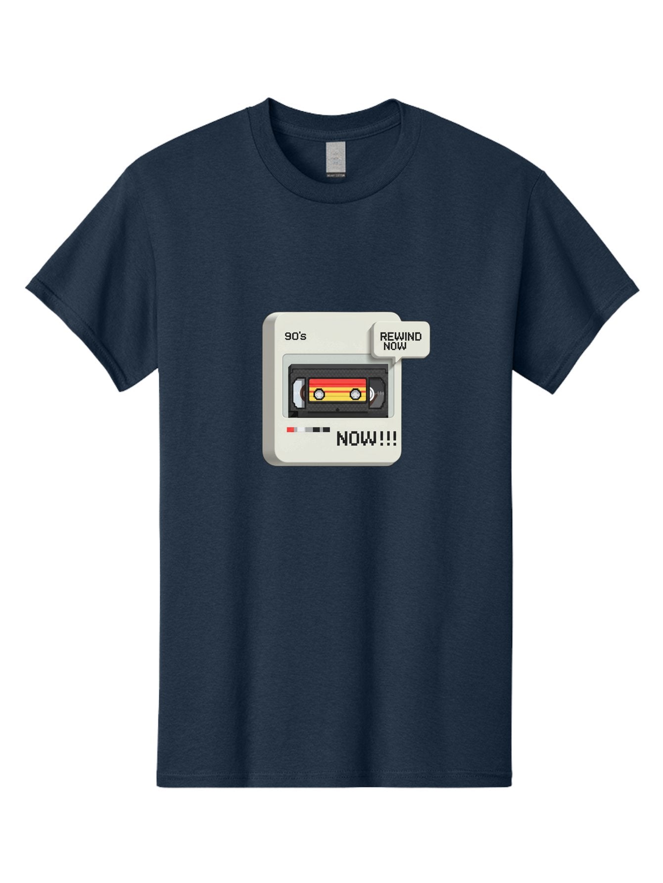 90-S-Rewind Men'S Graphic Tee, 100% Cotton, Comfortable Casual Summer Wear, Machine Washable, Retro Cassette Tape, 90'S Nostalgia, Rewind Now, Vintage Music, Nostalgic Vibes, Retro Technology, Old School Audio, Cassette Player Baa121 11