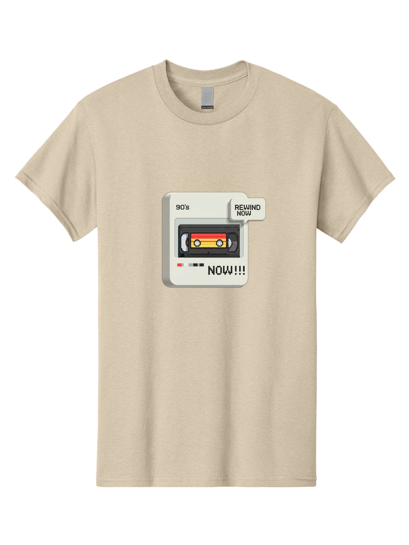 90-S-Rewind Men'S Graphic Tee, 100% Cotton, Comfortable Casual Summer Wear, Machine Washable, Retro Cassette Tape, 90'S Nostalgia, Rewind Now, Vintage Music, Nostalgic Vibes, Retro Technology, Old School Audio, Cassette Player Baa121 8