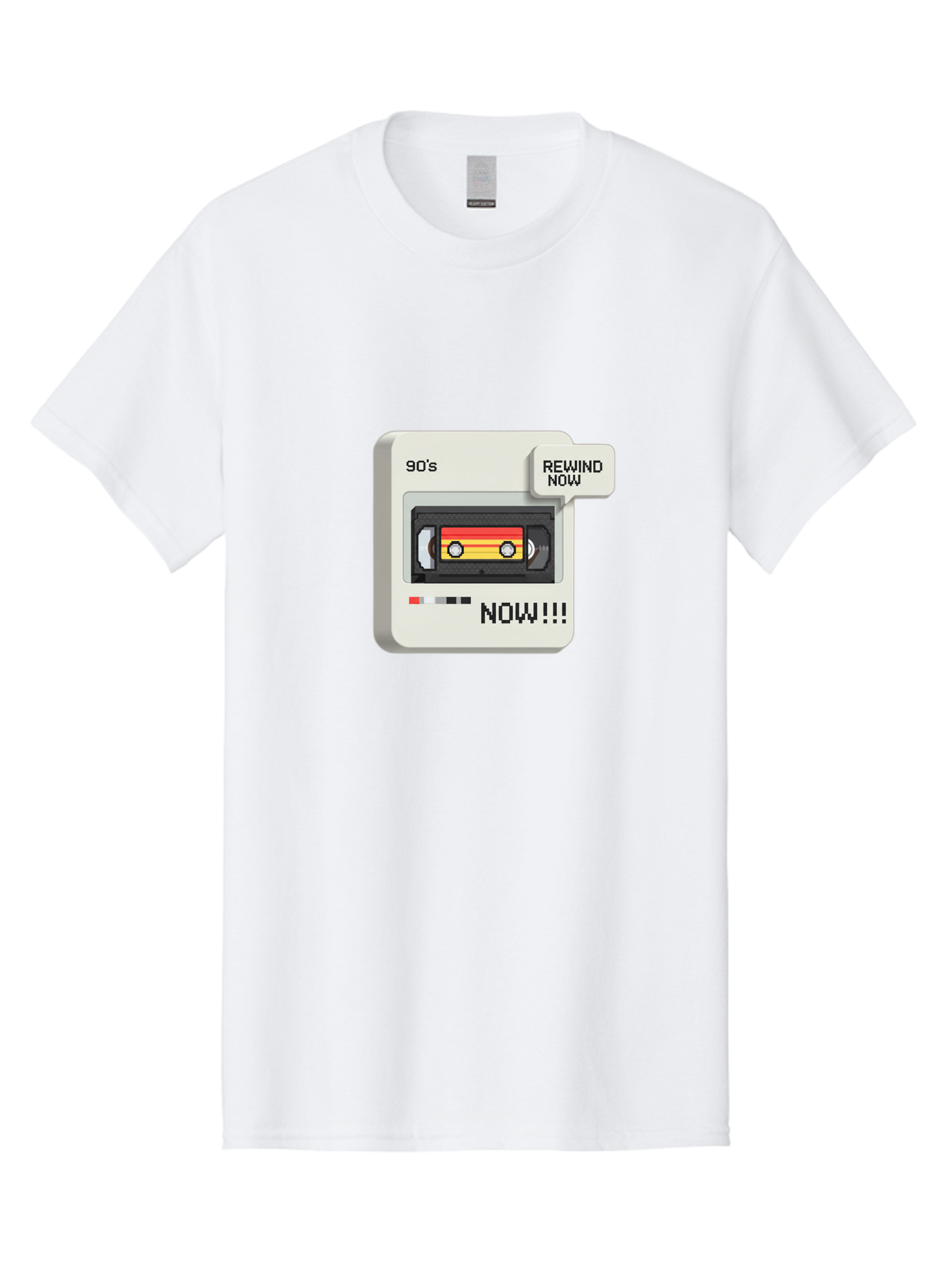 90-S-Rewind Men'S Graphic Tee, 100% Cotton, Comfortable Casual Summer Wear, Machine Washable, Retro Cassette Tape, 90'S Nostalgia, Rewind Now, Vintage Music, Nostalgic Vibes, Retro Technology, Old School Audio, Cassette Player Baa121 5