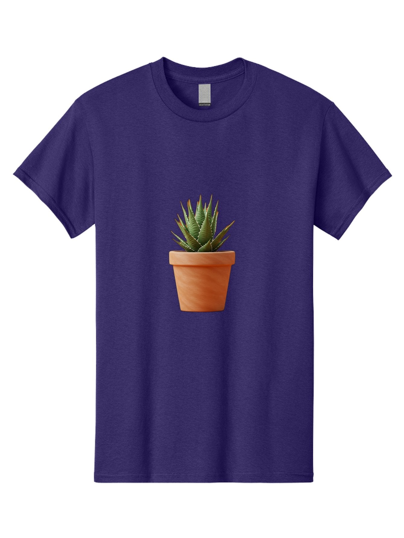 Agave-In-Terracotta-Pot Men'S Graphic Tee, 100% Cotton, Comfortable Casual Summer Wear, Machine Washable, Aloe Vera In Terracotta Pot, Succulent Plant, Indoor Decor, Minimalist Design, Low Maintenance, Green Leaves, Spiky Texture, Home Decor Baa124 13