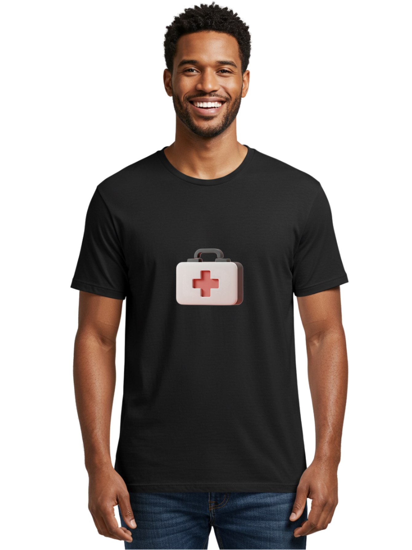 Aid-Kit-2 Men'S Graphic Tee, 100% Cotton, Comfortable Casual Summer Wear, Machine Washable, First Aid Kit, Medical Cross, Health Care, Emergency Response, Medical Symbol, Red Cross Baa125 24