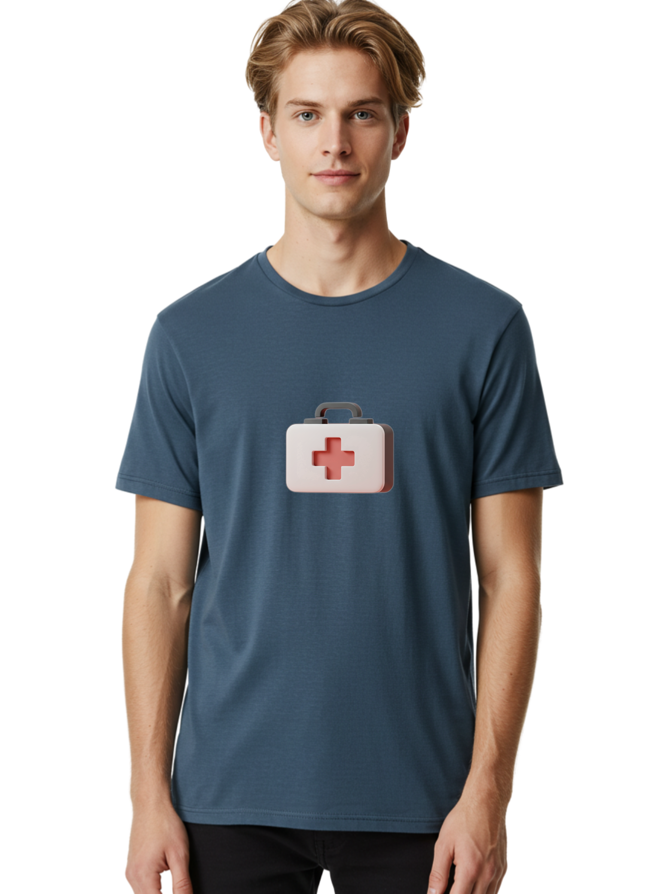 Aid-Kit-2 Men'S Graphic Tee, 100% Cotton, Comfortable Casual Summer Wear, Machine Washable, First Aid Kit, Medical Cross, Health Care, Emergency Response, Medical Symbol, Red Cross Baa125 30